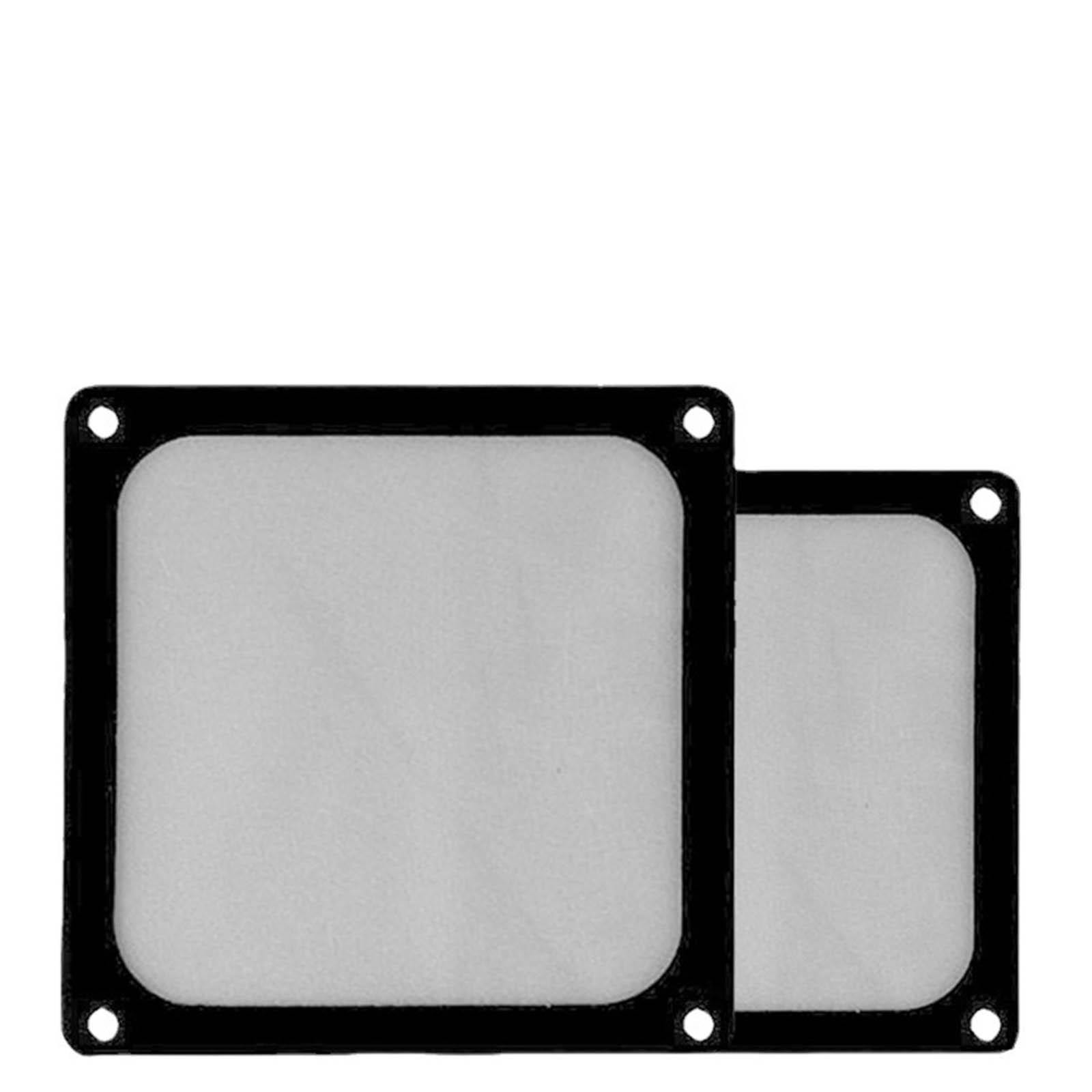 Computer Fan Filter Cooler Case Cover Dust Proof Filter Cover Black PVC 12cm with Screw Hole