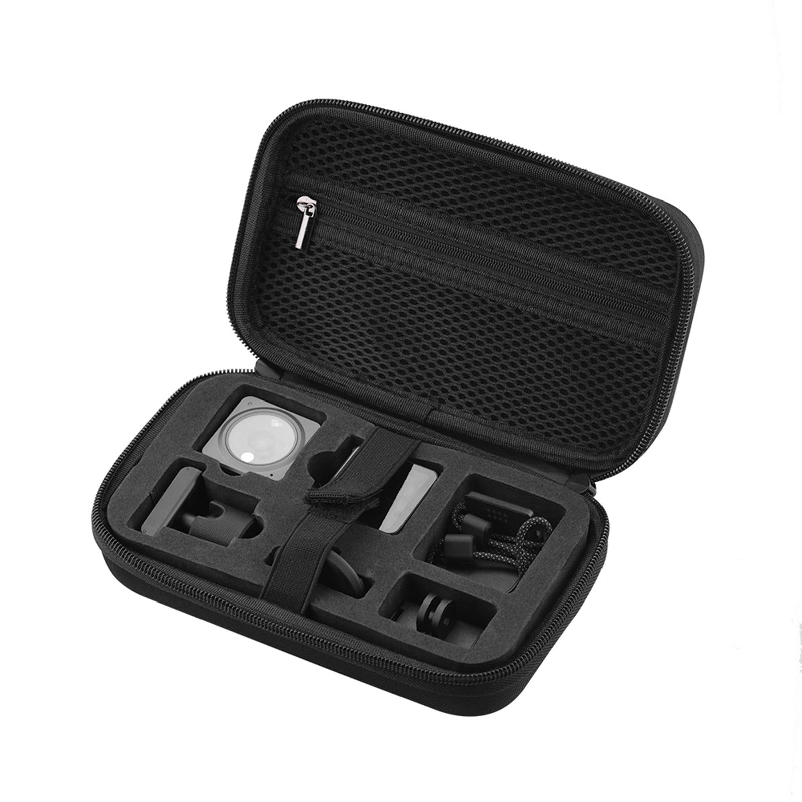 Carrying Box Handbag Hard Shell for DJI OM Action 2 Black Two-Way Zipper