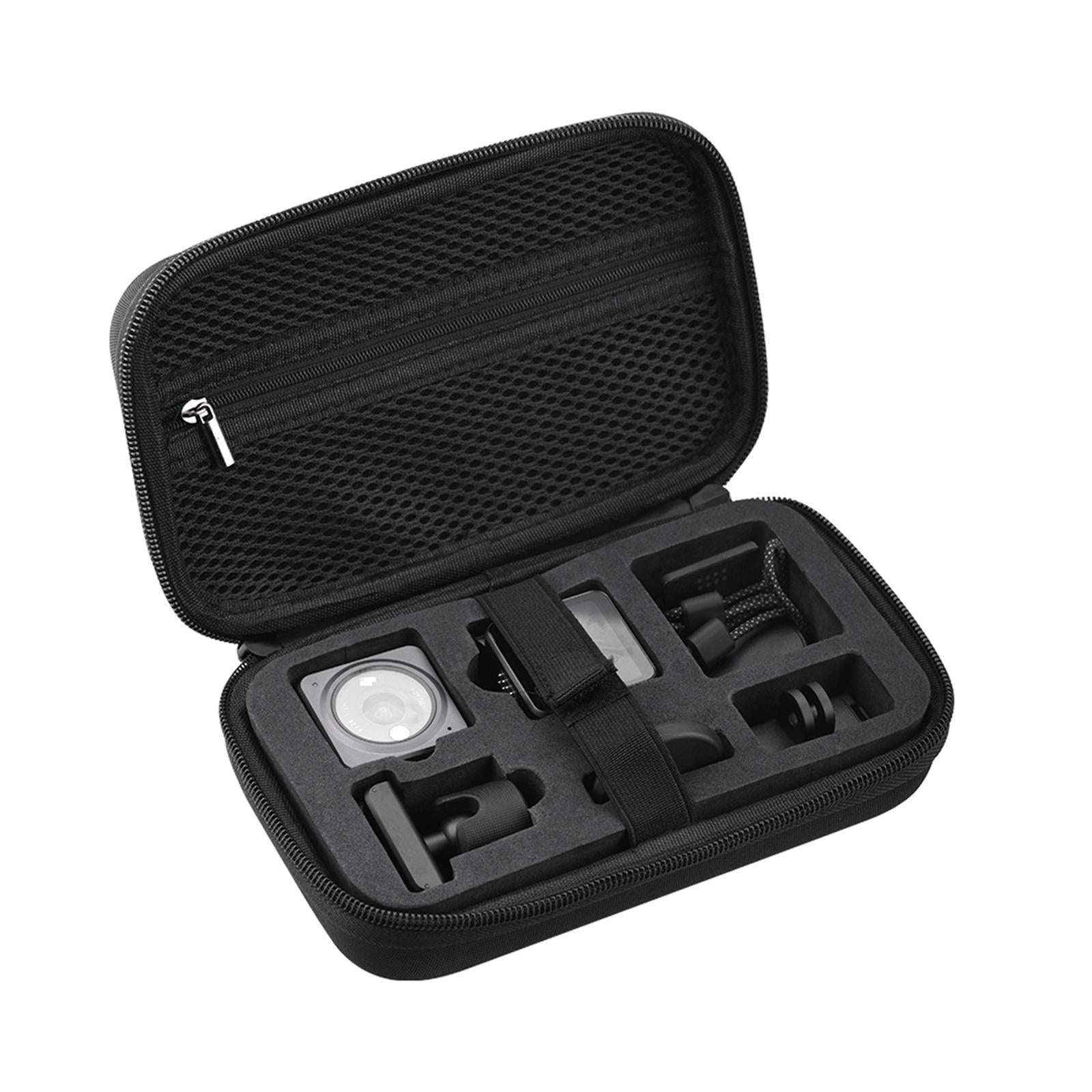 Carrying Box Handbag Hard Shell for DJI OM Action 2 Black Two-Way Zipper