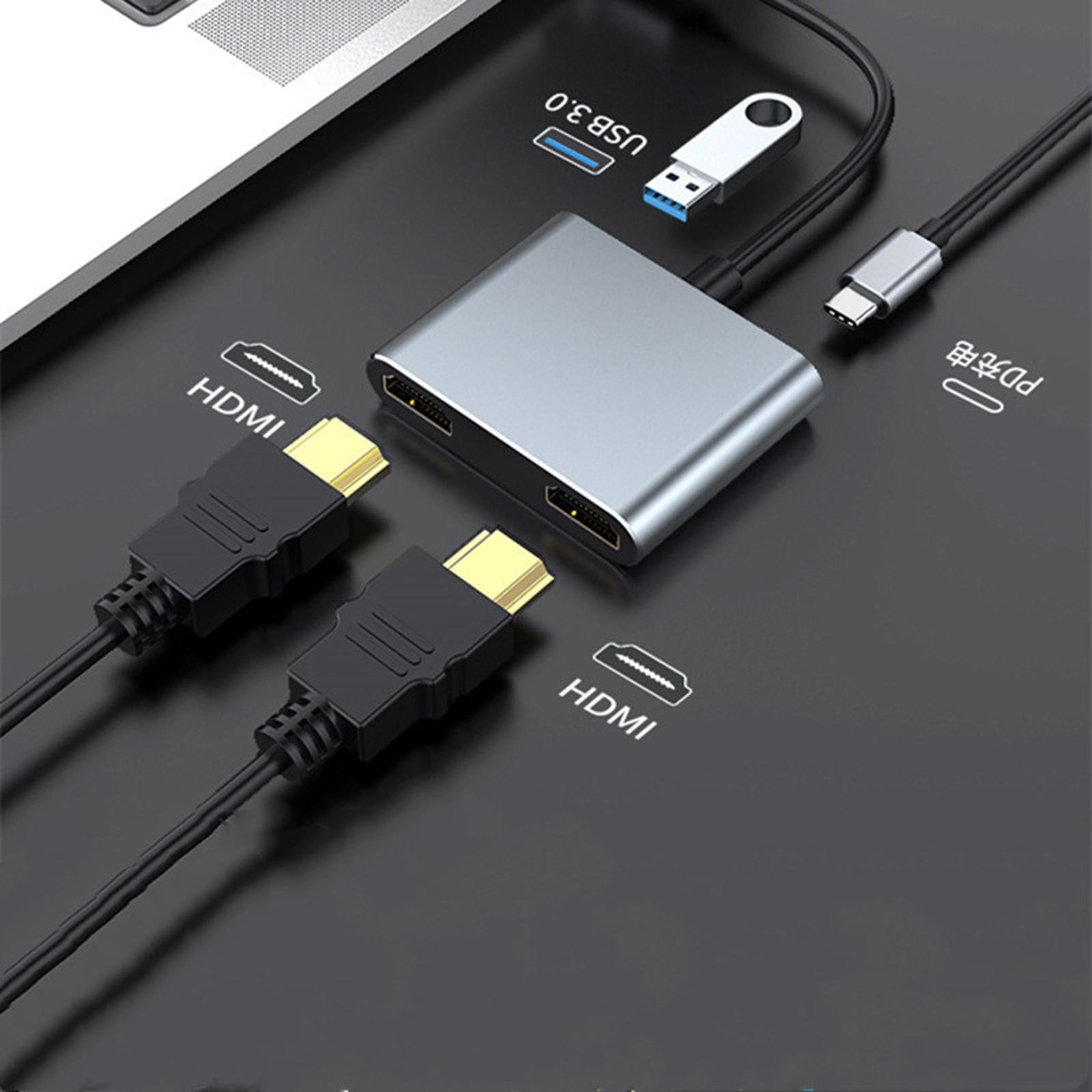 Type C 4-in-1 Charging Port USB 3.0 with USB-C PD VGA 4K for Huawei P30 Dock