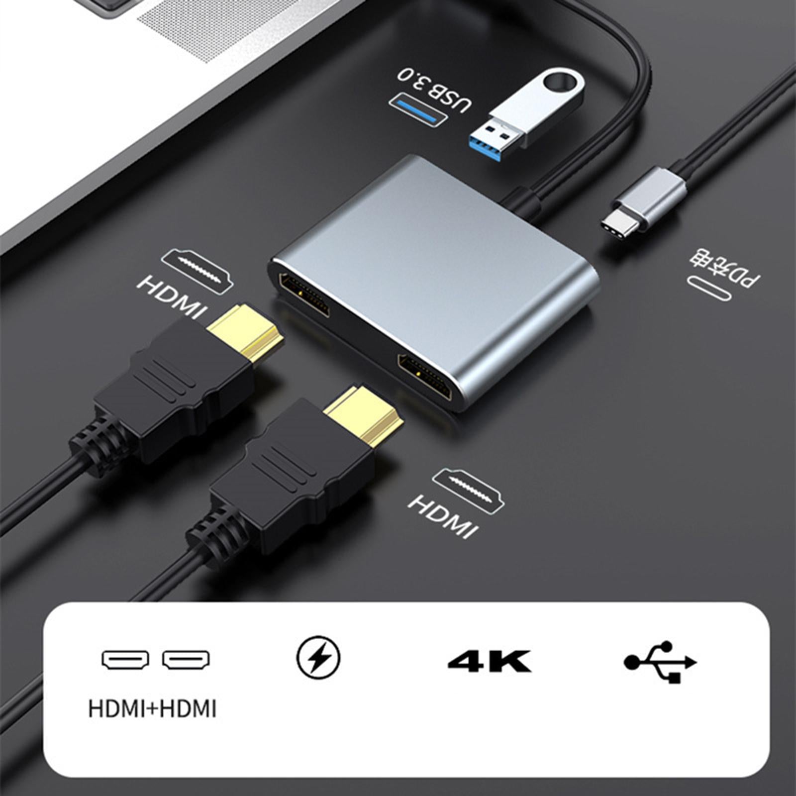 Type C 4-in-1 Charging Port USB 3.0 with USB-C PD VGA 4K for Huawei P30 Dock