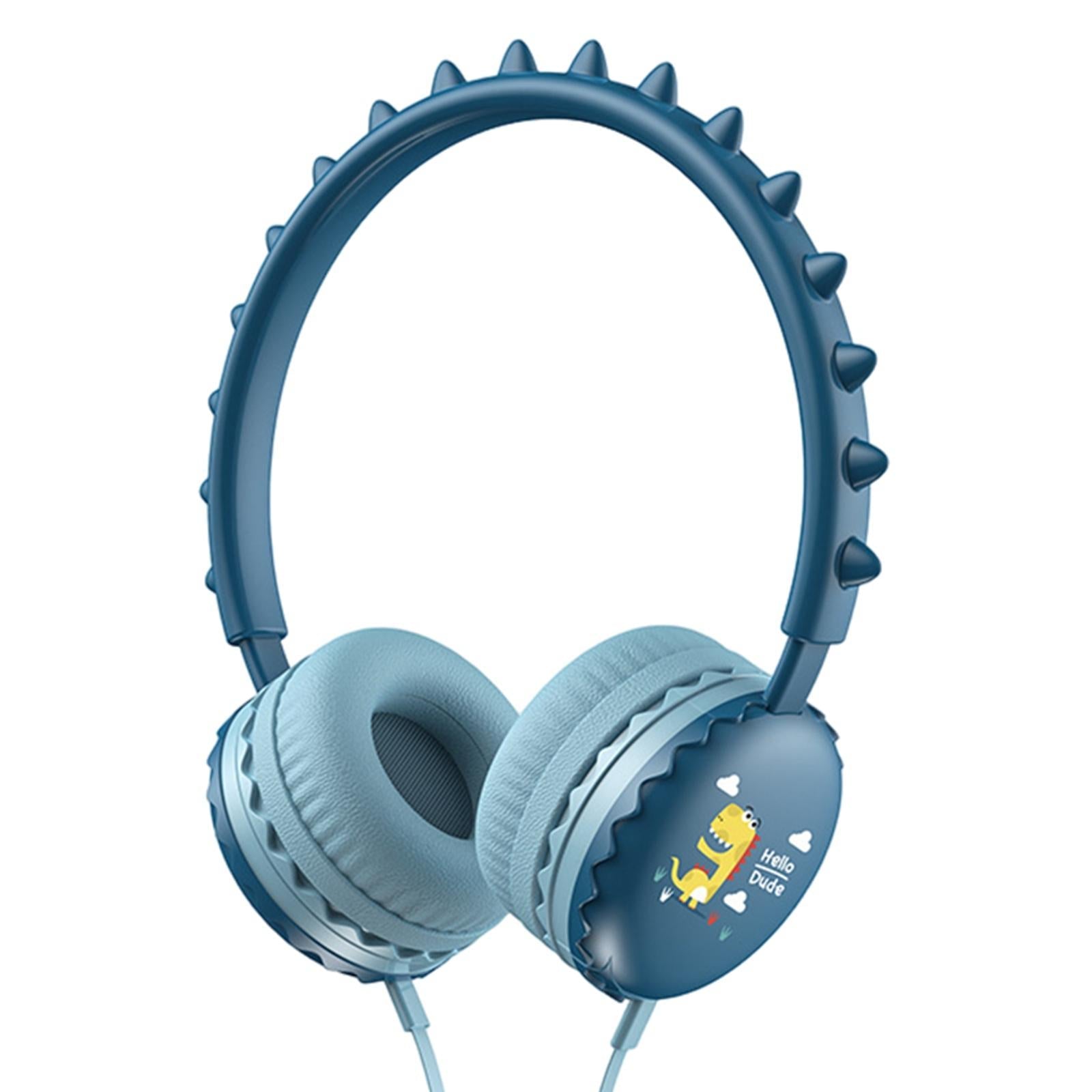 Kids Wired Headphones Over Ear Lightweight Portable for Child  blue