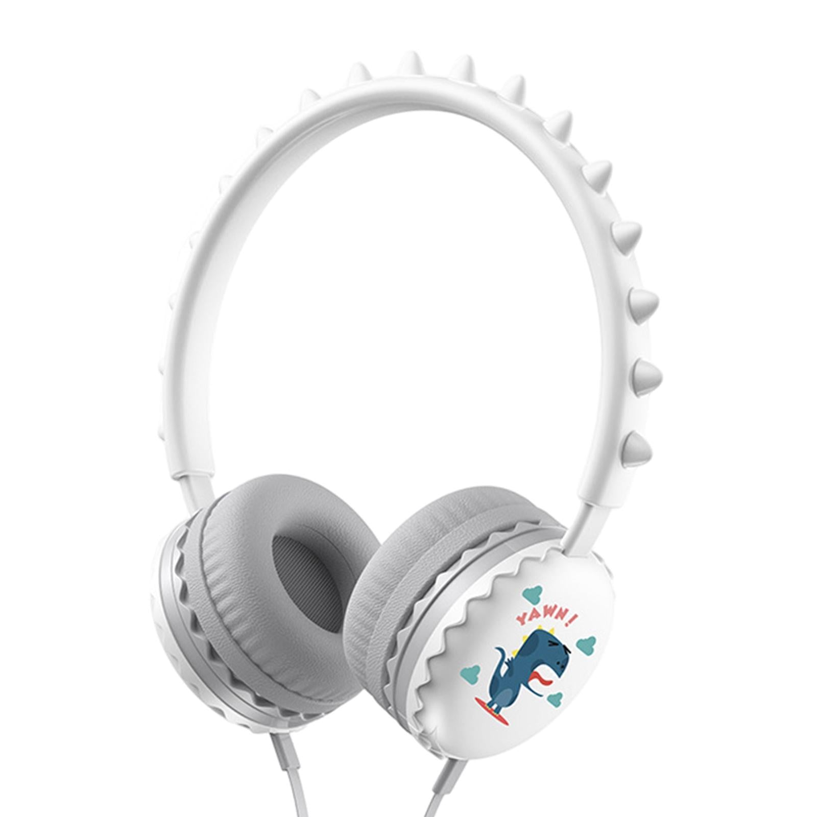 Kids Wired Headphones Over Ear Lightweight Portable for Child  white