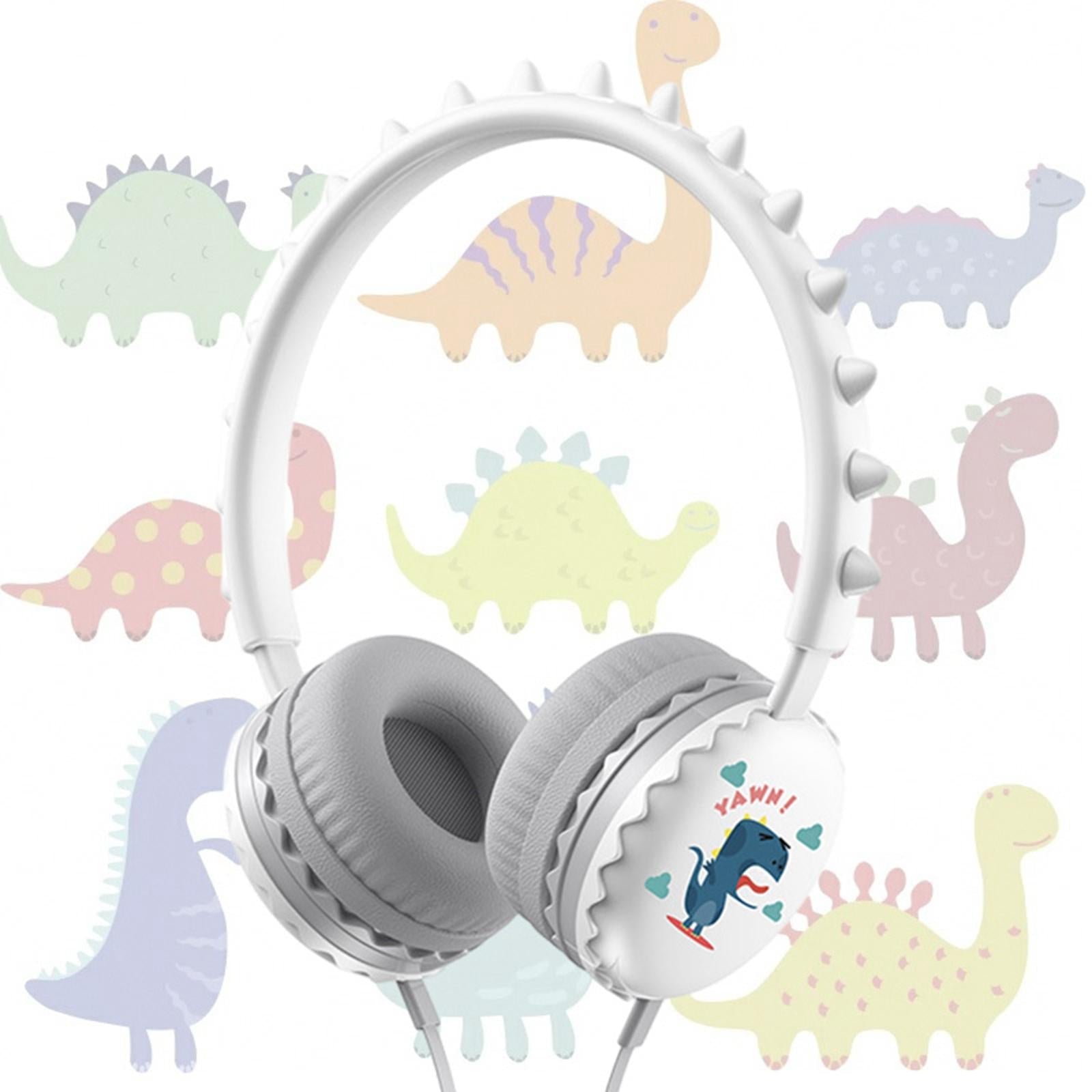 Kids Wired Headphones Over Ear Lightweight Portable for Child  white