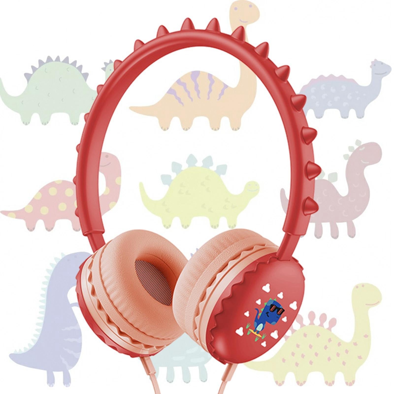 Kids Wired Headphones Over Ear Lightweight Portable for Child  red