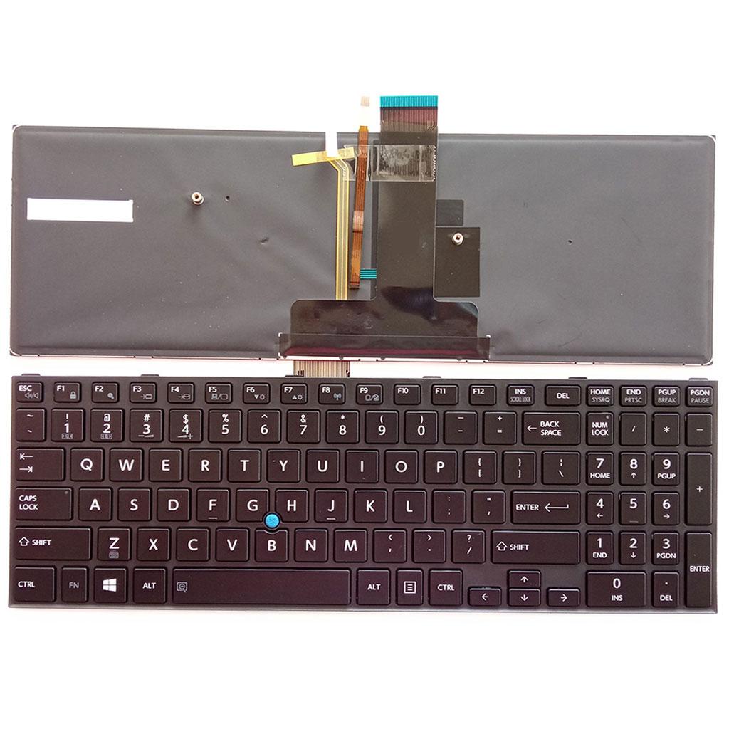 US Backlit Keyboard Laptop for Toshiba Satellite Pro Tecra A50-C Z50-C