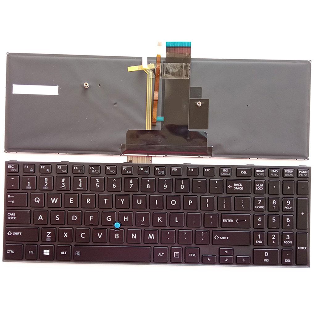 US Backlit Keyboard Laptop for Toshiba Satellite Pro Tecra A50-C Z50-C