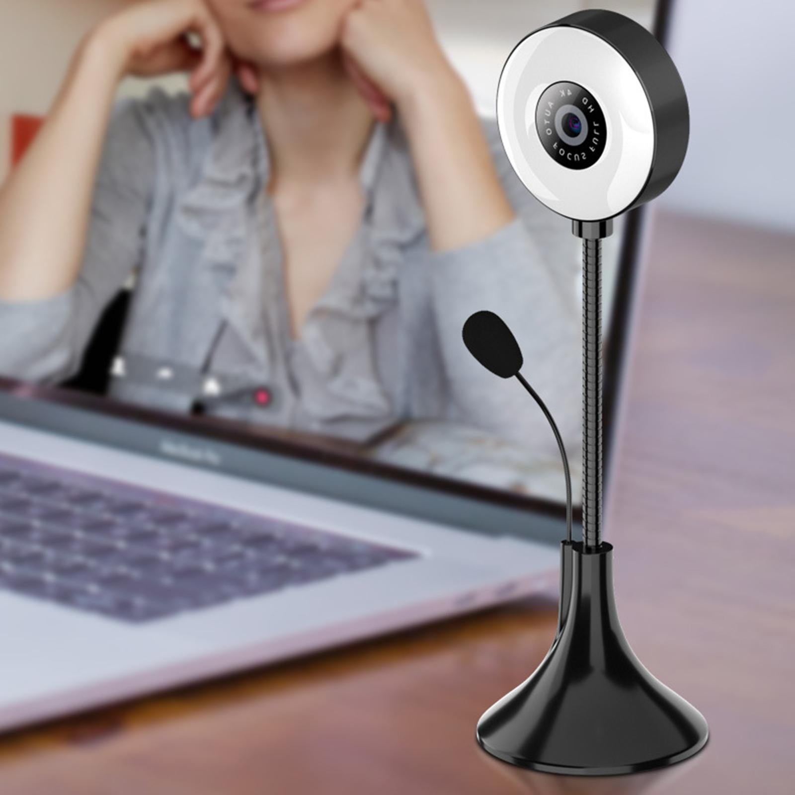 Webcam Full Hd Non-Slip Base Multi-Directional AK Clear Smart for Webcast 480p