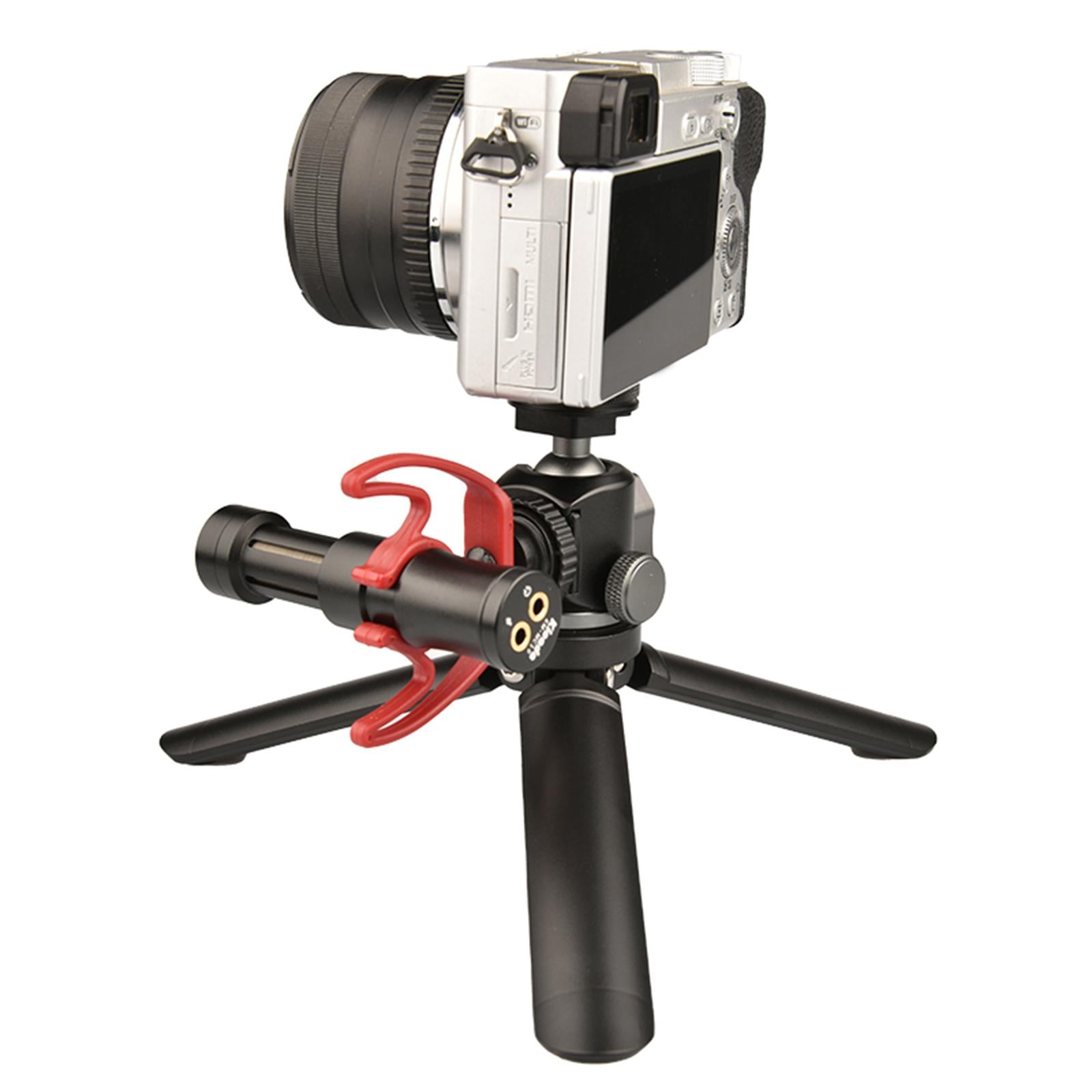 Swivel Mini Ball Head Tripod Mount with Removable 1/4 Cold Shoe for DSLR