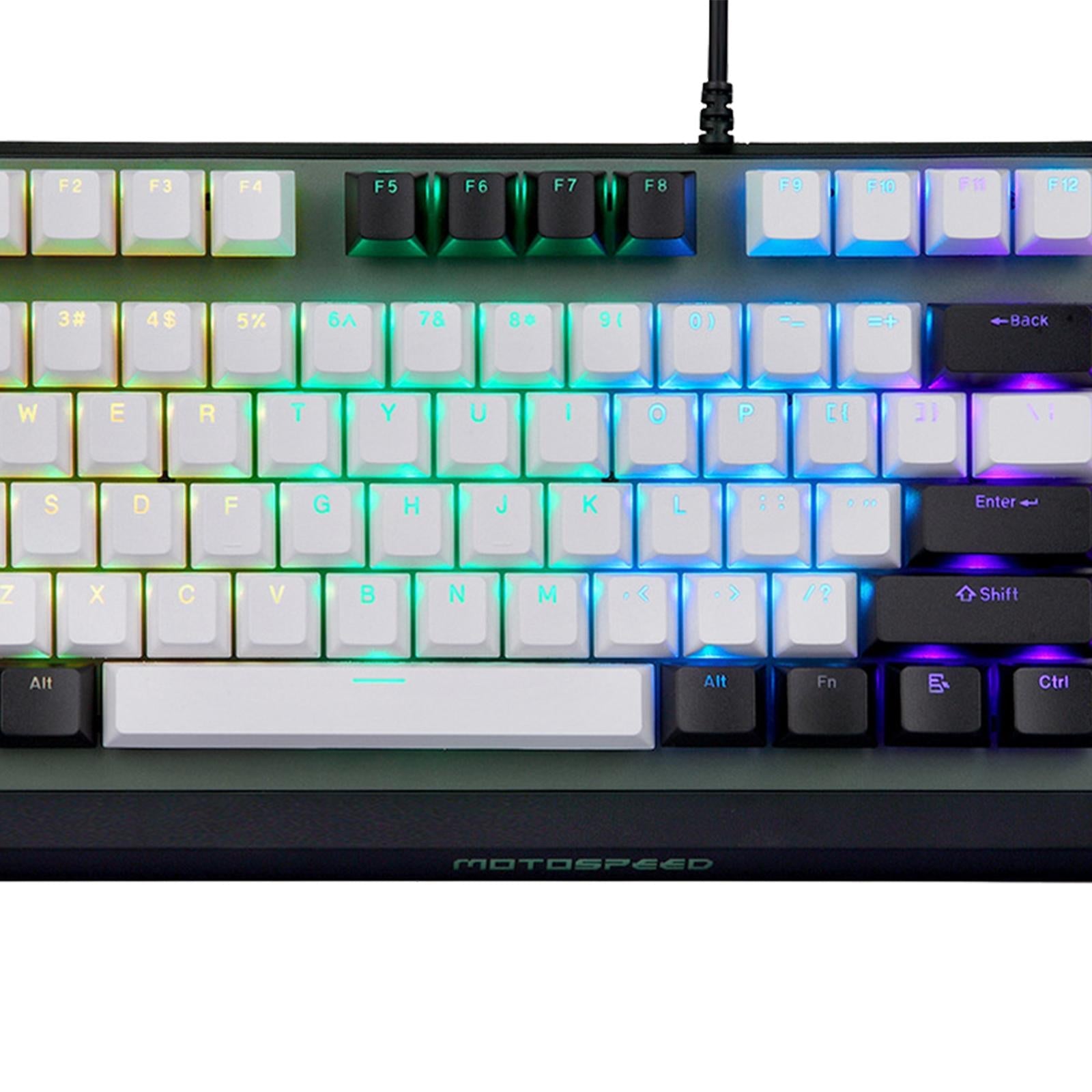 Wired Mechanical Gaming Keyboard Programmable RGB for Desktop PC red switch