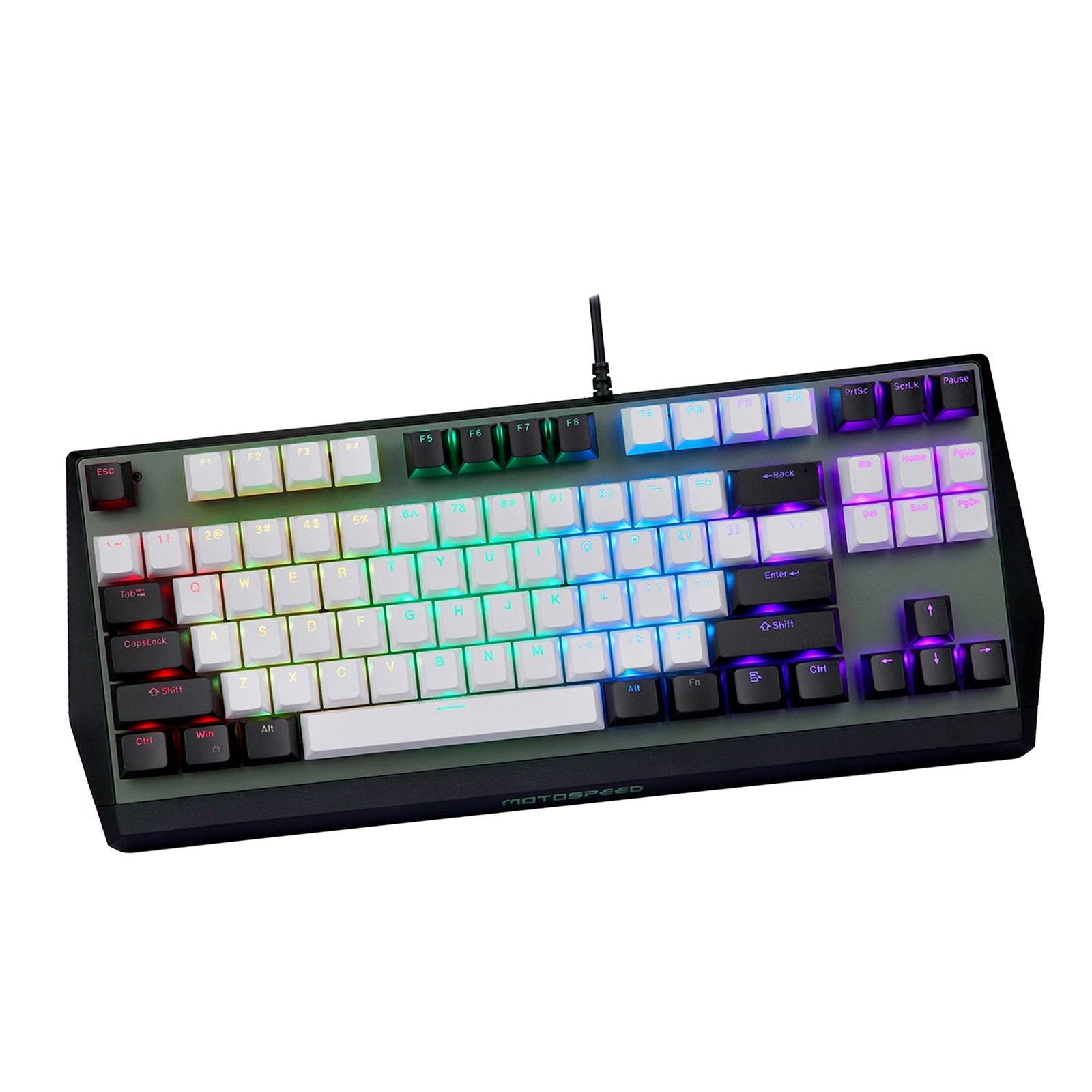 Wired Mechanical Gaming Keyboard Programmable RGB for Desktop PC red switch