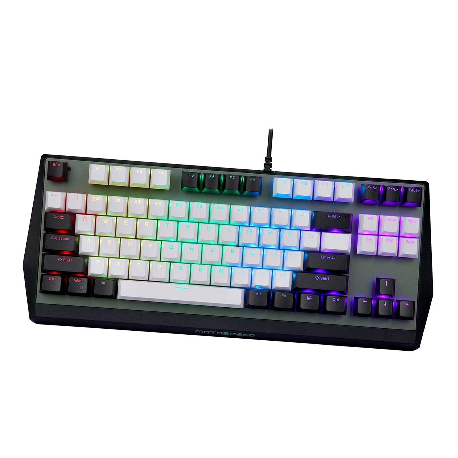 Wired Mechanical Gaming Keyboard Programmable RGB for Desktop PC red switch