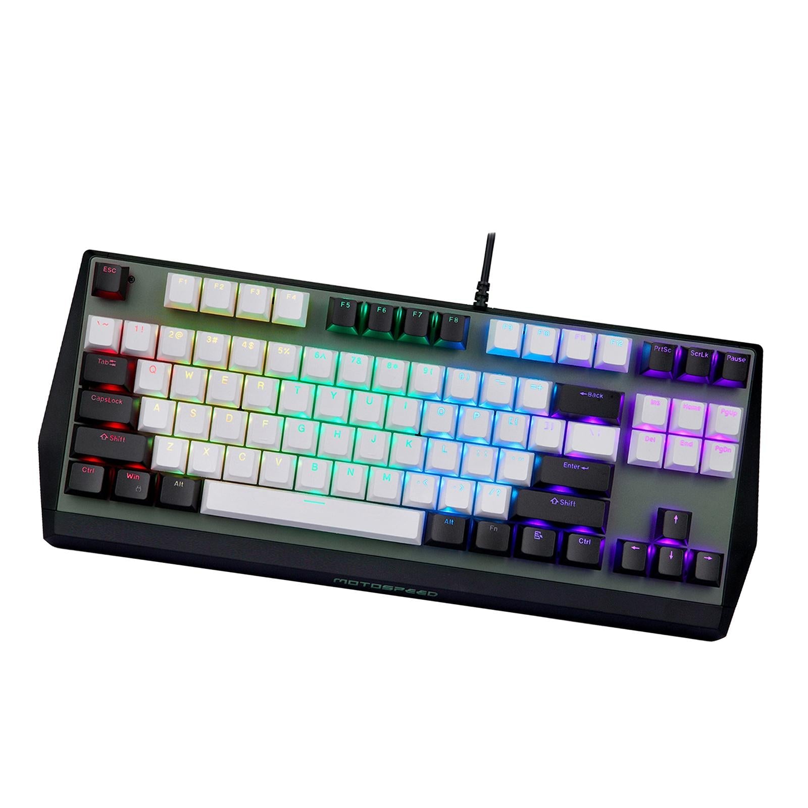 Wired Mechanical Gaming Keyboard Programmable RGB for Desktop PC red switch