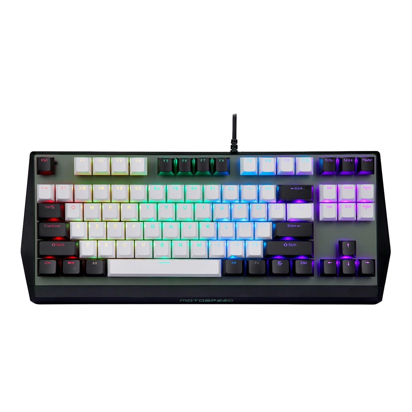 Wired Mechanical Gaming Keyboard Programmable RGB for Desktop PC red switch