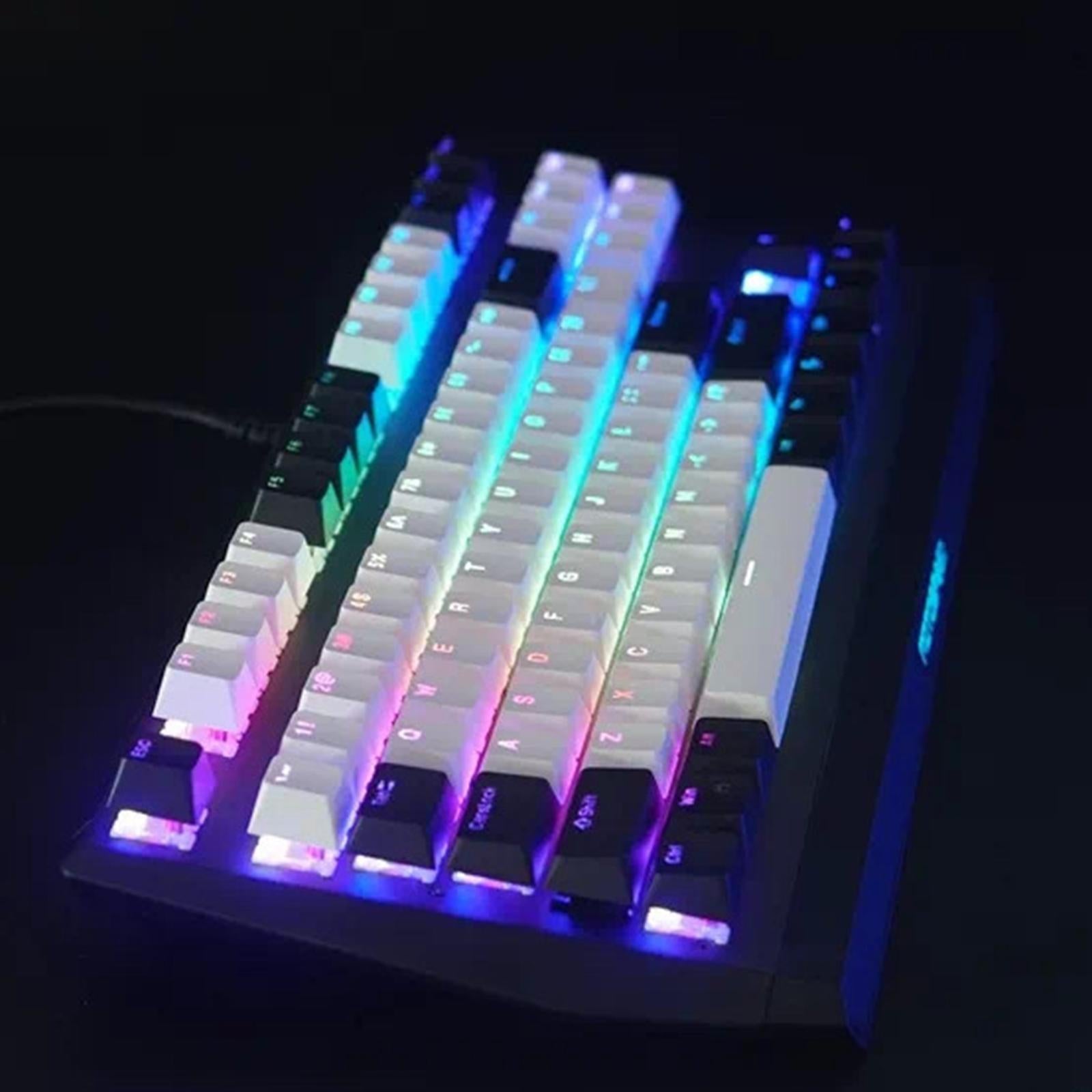 Wired Mechanical Gaming Keyboard Programmable RGB for Desktop PC red switch