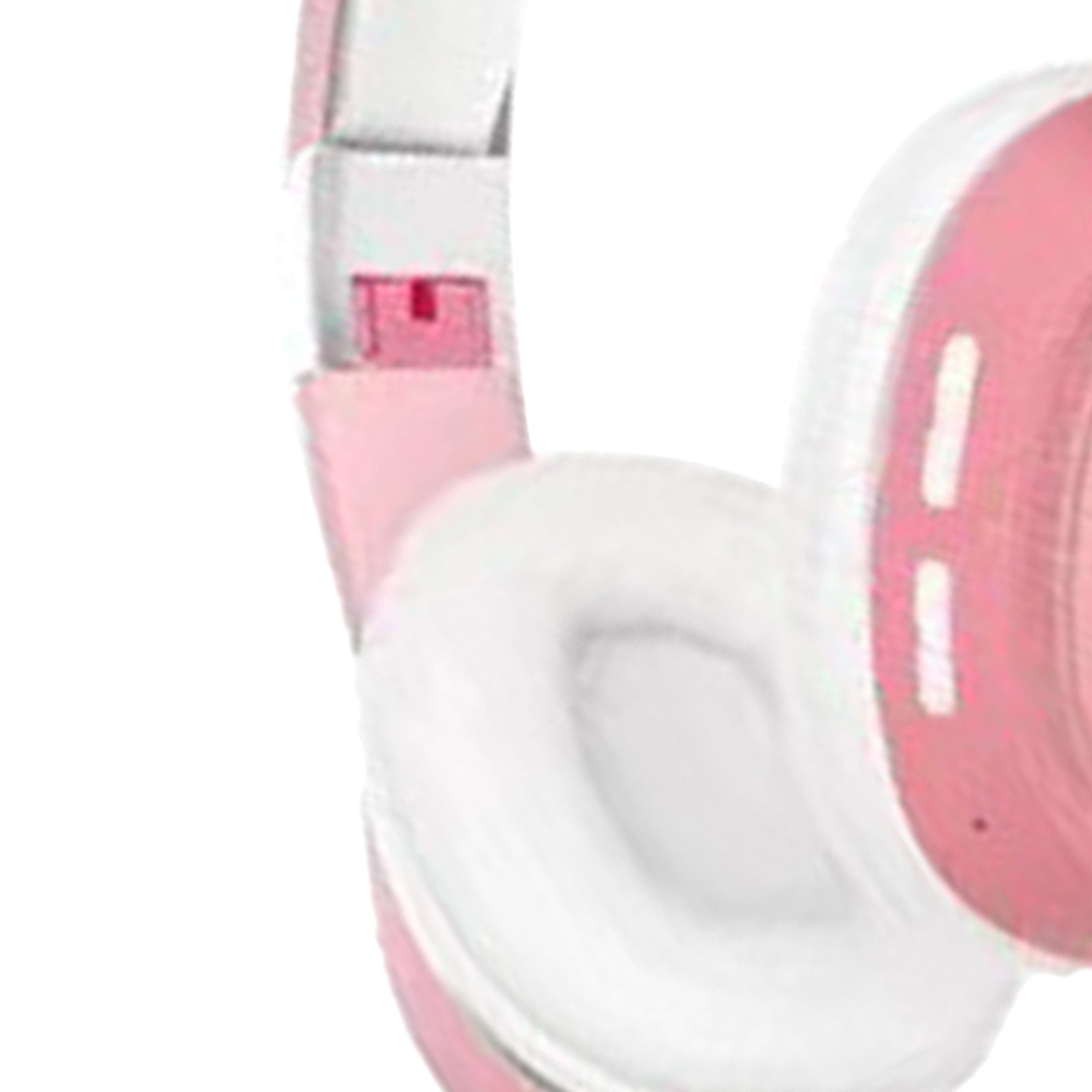 Over-Ear Headphones Foldable Soft Earmuffs High Sensitivity Sports Pink