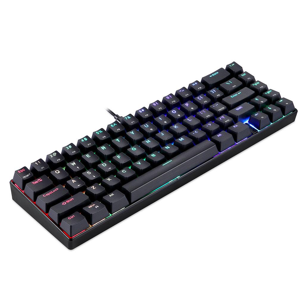 Wired Mechanical Gaming Keyboard Programmable Backlit Black Blue switch