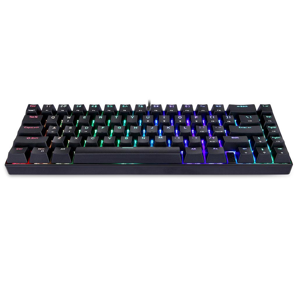 Wired Mechanical Gaming Keyboard Programmable Backlit Black Blue switch