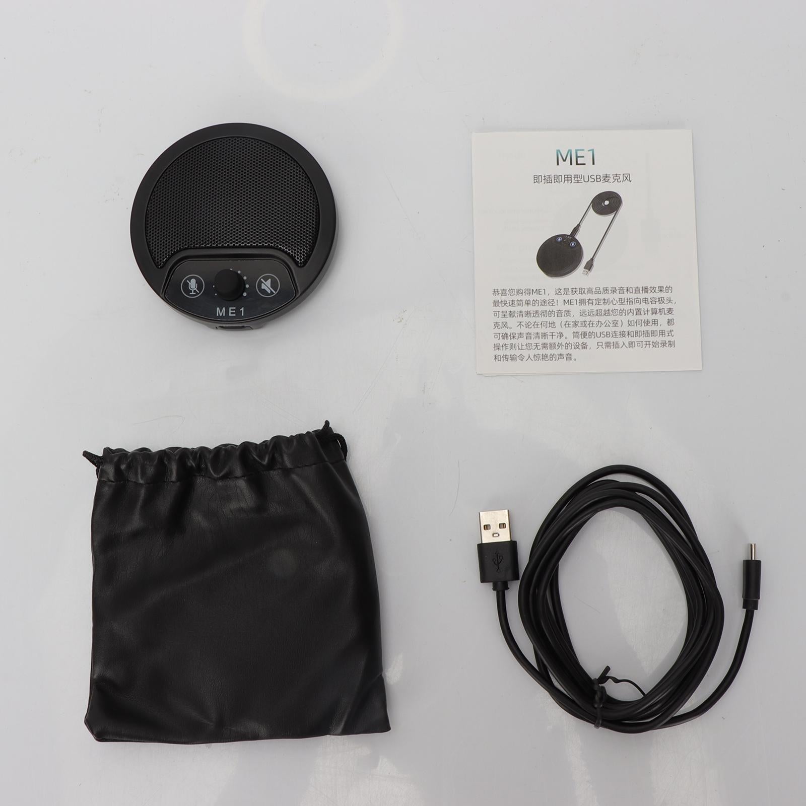 Microphone Built-In Speaker Plug Play for Video Conference Interviews Tablet