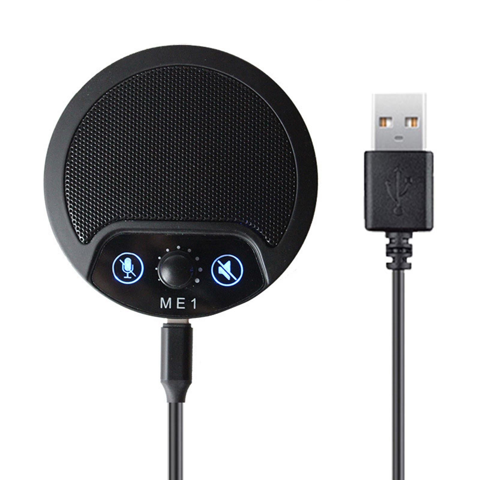 Microphone Built-In Speaker Plug Play for Video Conference Interviews Tablet