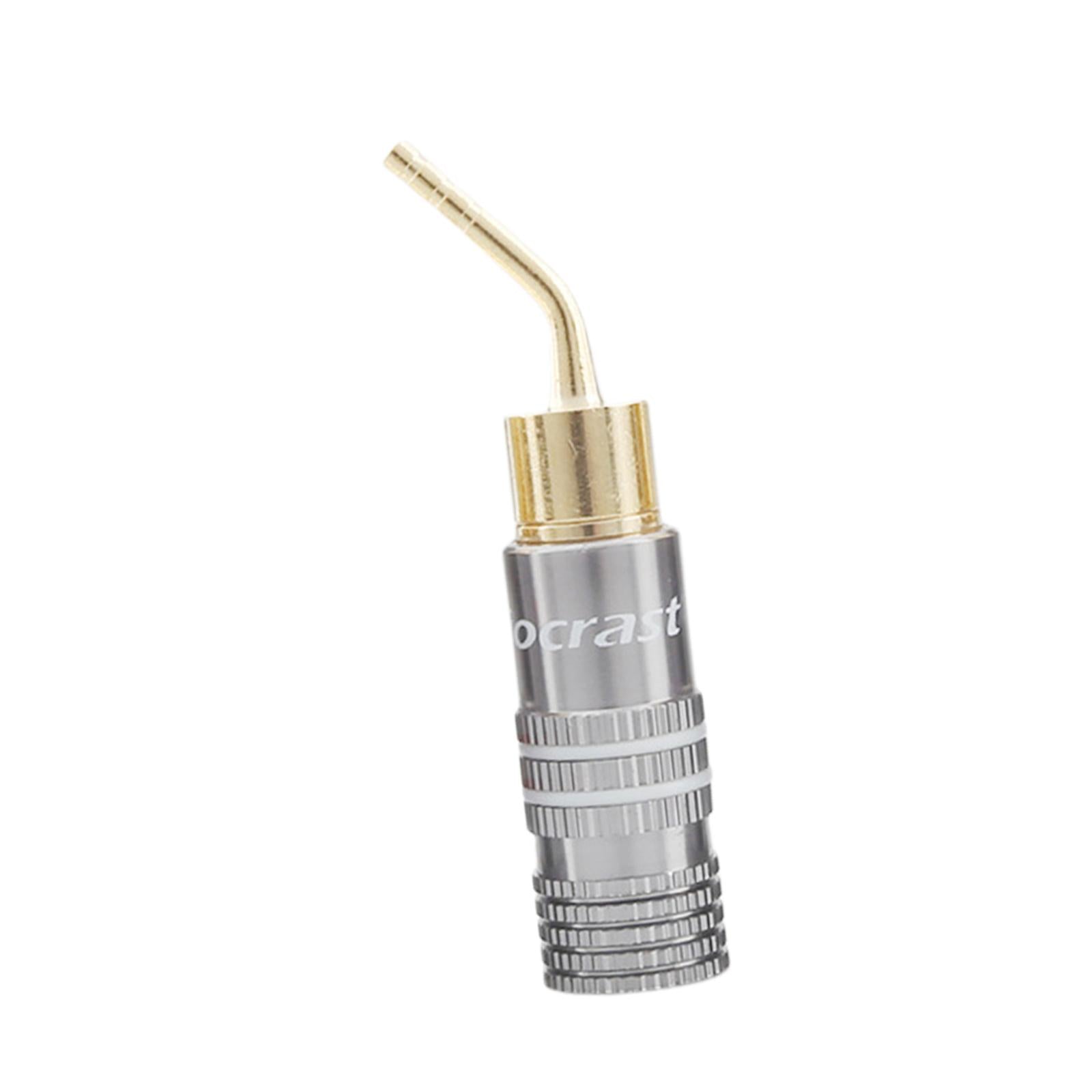 Banana Plug 2mm No Soldering Required Adapter for Amplifier Stereo Cables