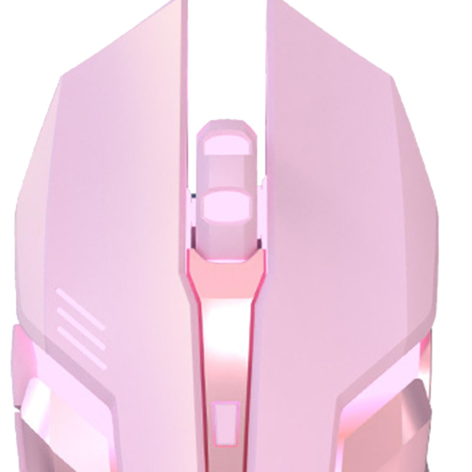 G304 2.4G Wireless Mouse PC Ergonomic LED Light Computer with Receiver Pink