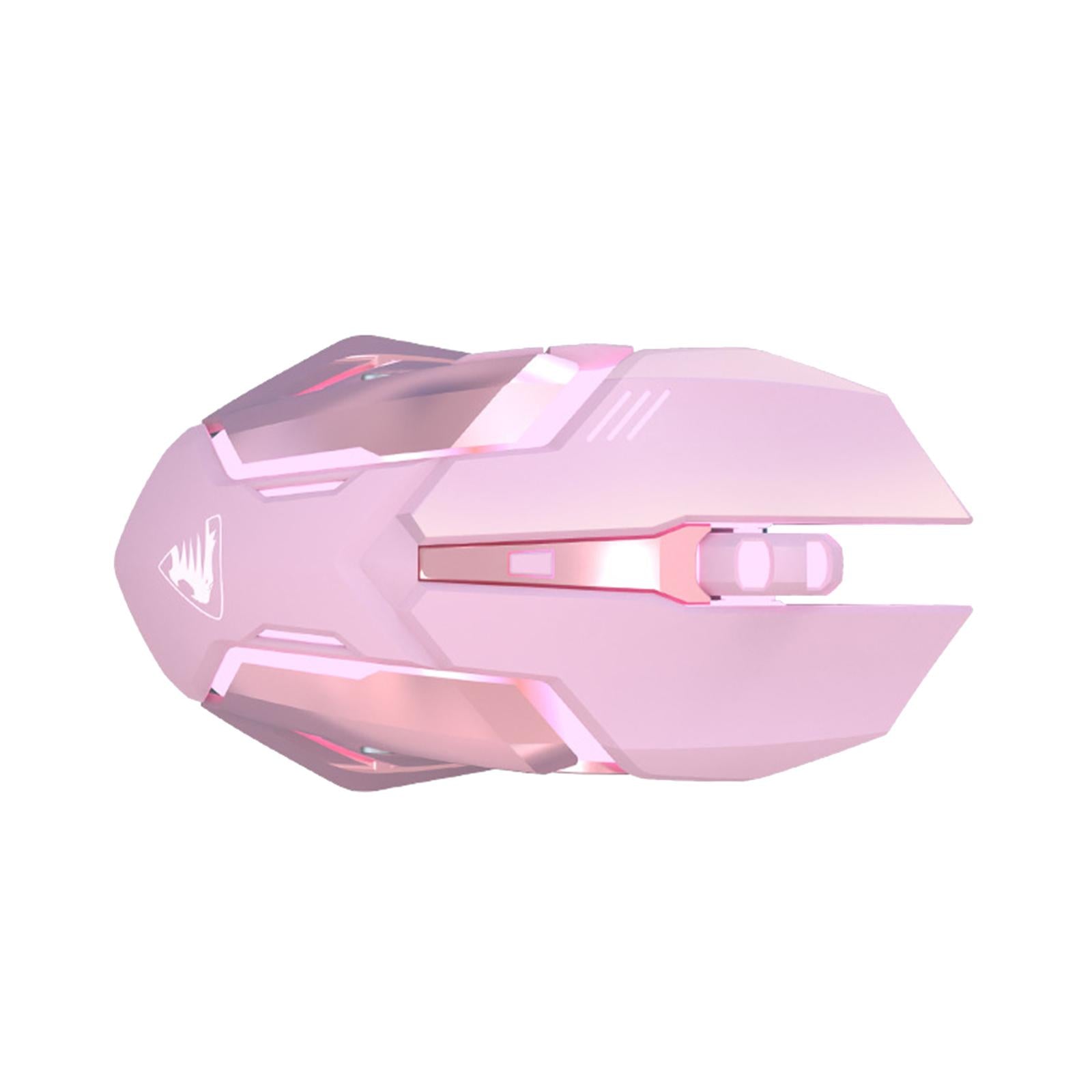 G304 2.4G Wireless Mouse PC Ergonomic LED Light Computer with Receiver Pink