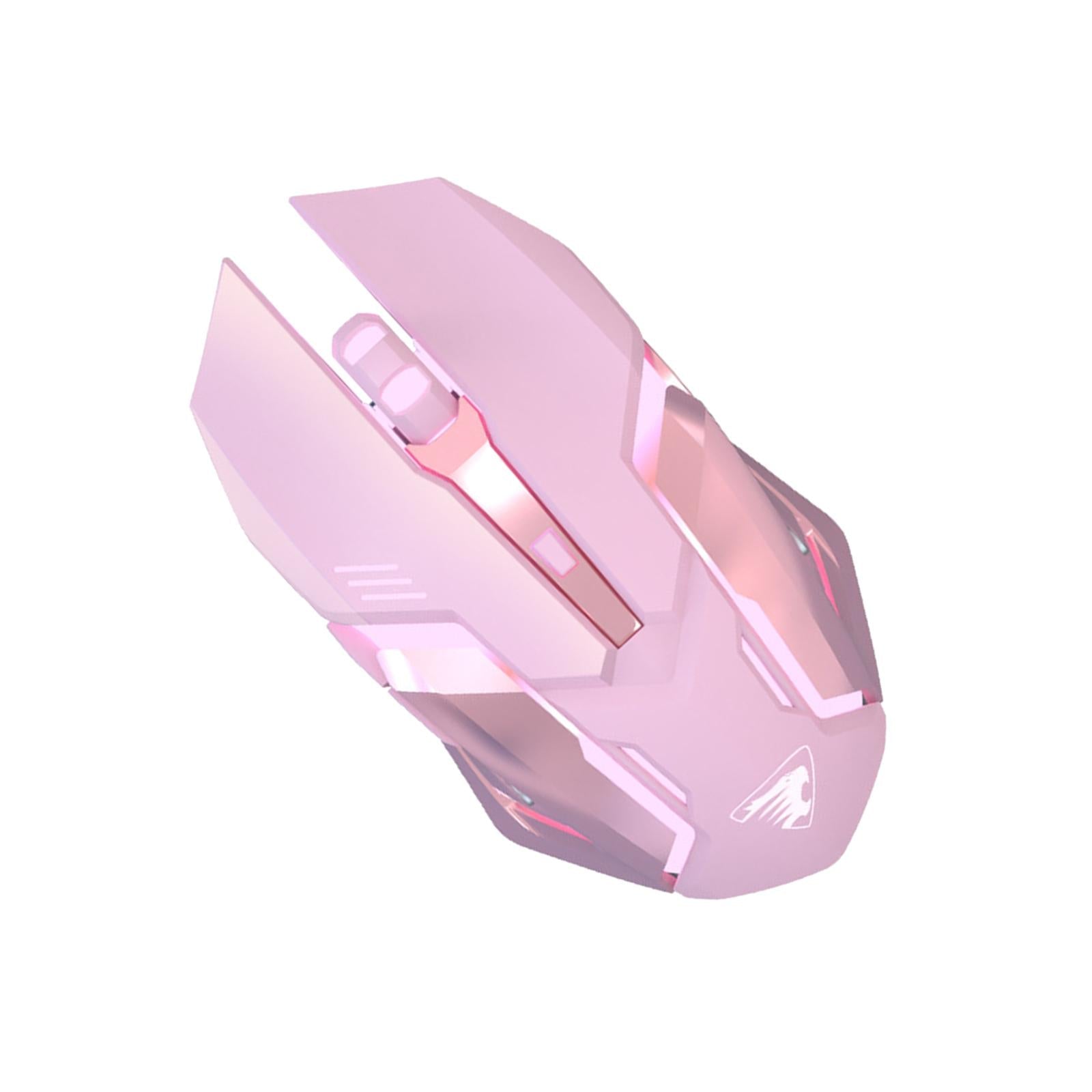 G304 2.4G Wireless Mouse PC Ergonomic LED Light Computer with Receiver Pink