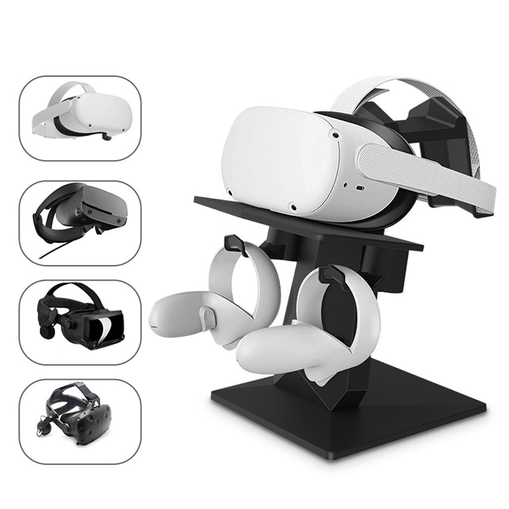 VR Stand Headset Display Holder Space Saving Easy to Use for Oculus Rift S White