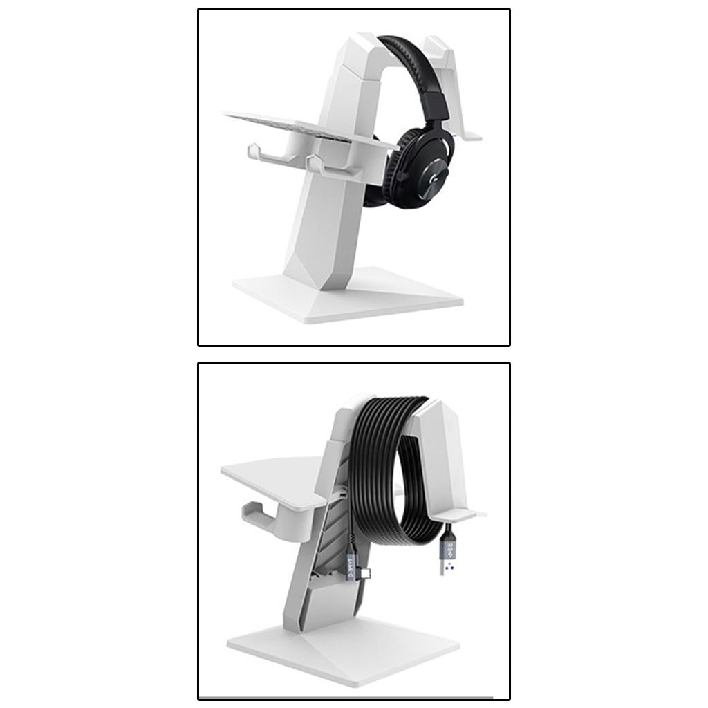 VR Stand Headset Display Holder Space Saving Easy to Use for Oculus Rift S White