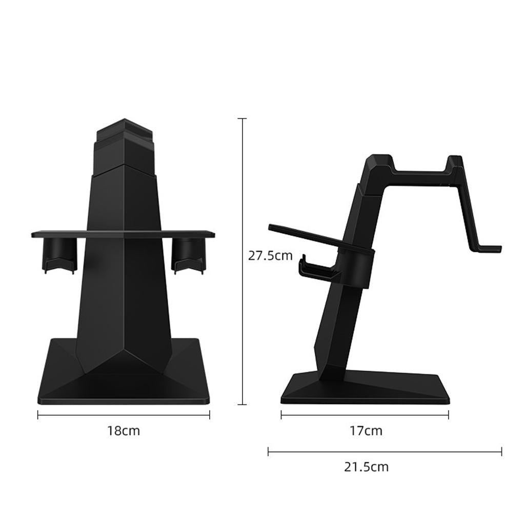 VR Stand Headset Display Holder Space Saving Easy to Use for Oculus Rift S Black