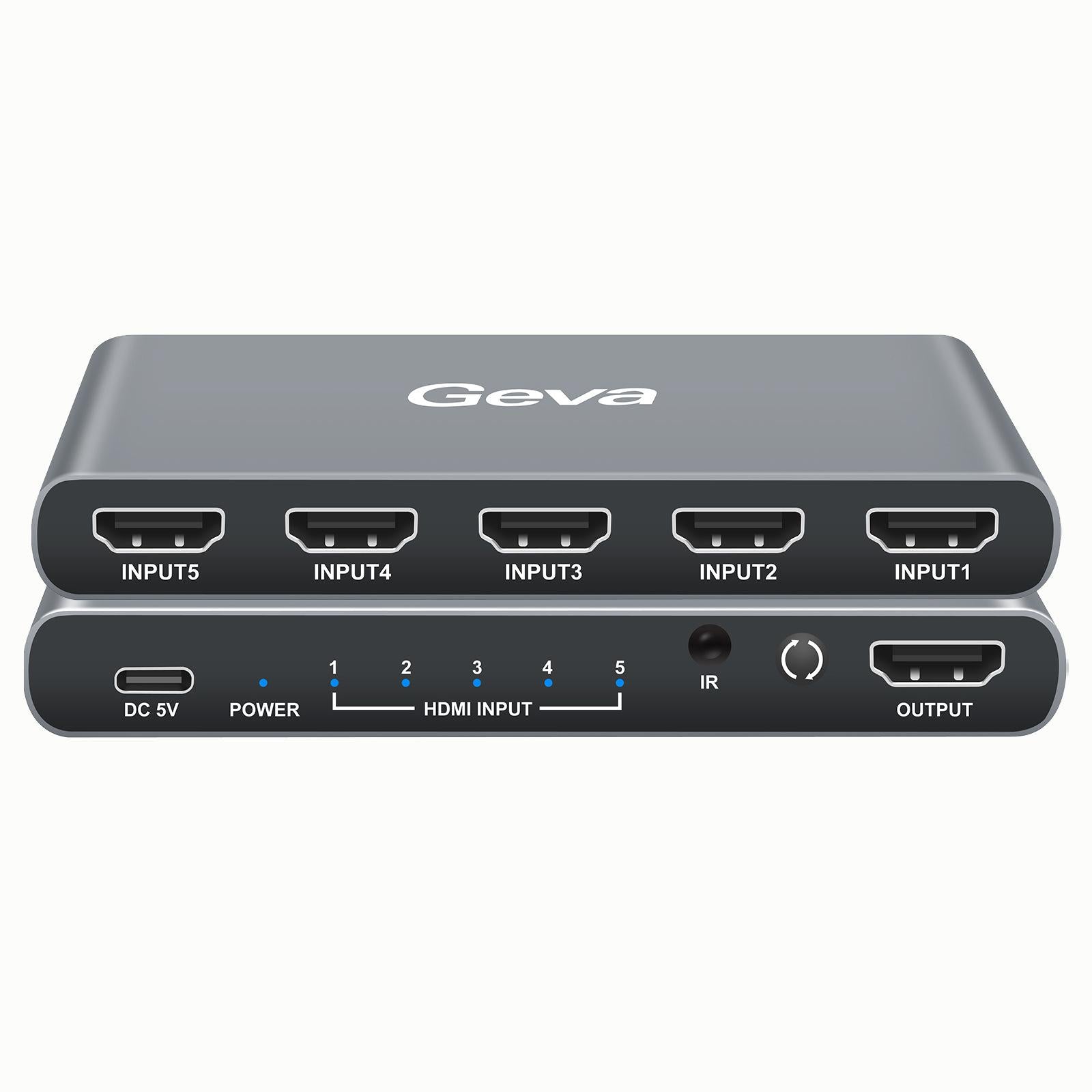 HDMI Switch 4K@60Hz HDMI Switcher for DTS/Dolby-Turehd/Lpcm7.1/Dolbyac3/DSD