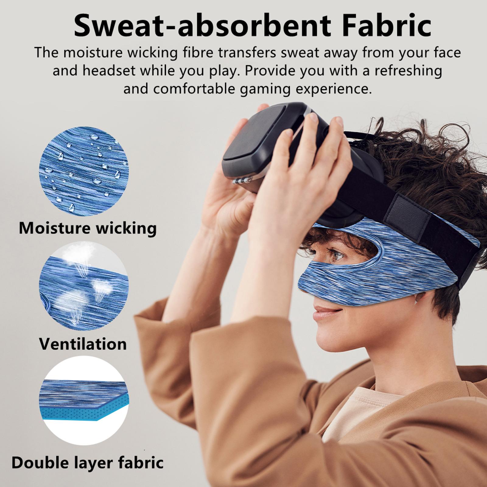 Virtual Reality VR Masks for Quest 2 Elastic Material Home Supplies Blue