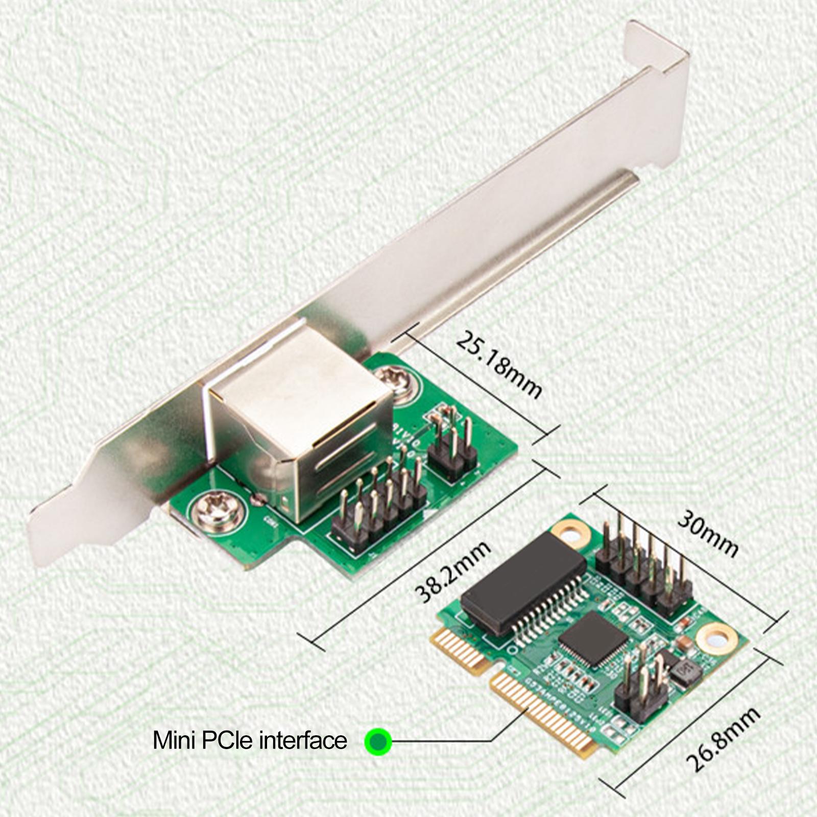 Network Card Server Chipset LAN Controller Card Mini Pci-E Network Adapter