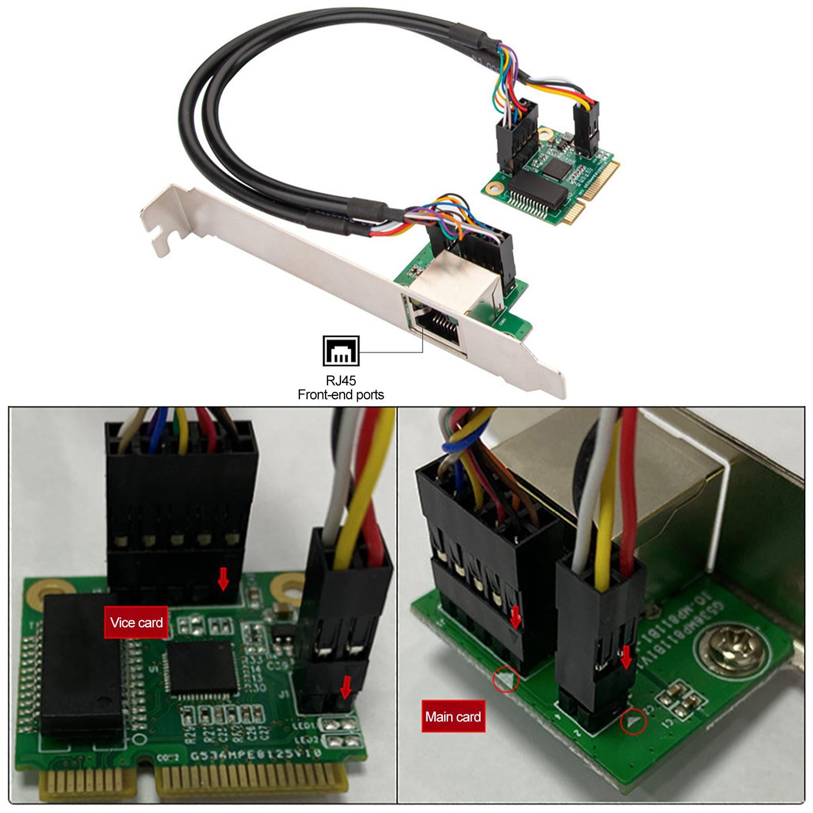 Network Card Server Chipset LAN Controller Card Mini Pci-E Network Adapter