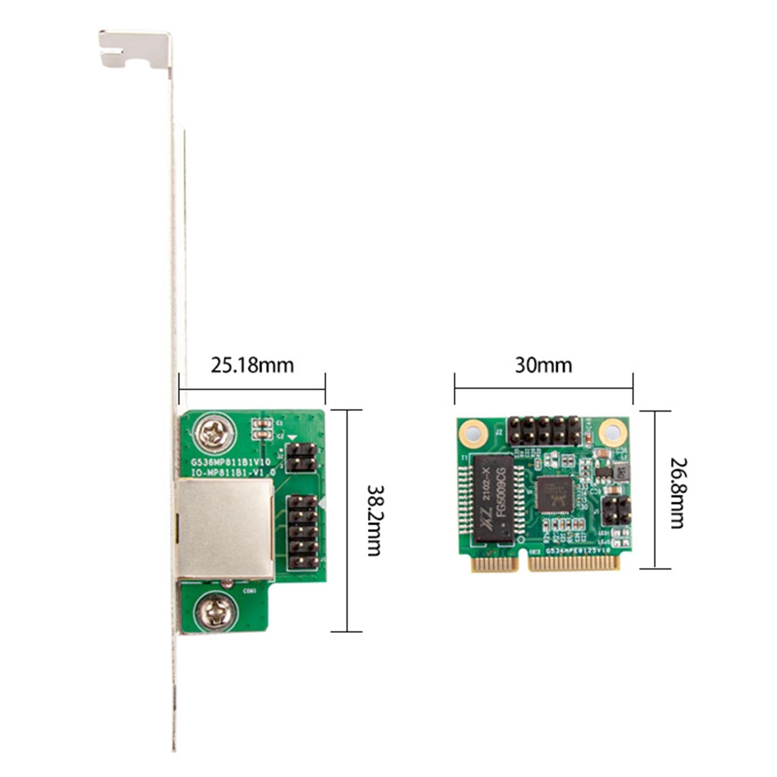 Network Card Server Chipset LAN Controller Card Mini Pci-E Network Adapter