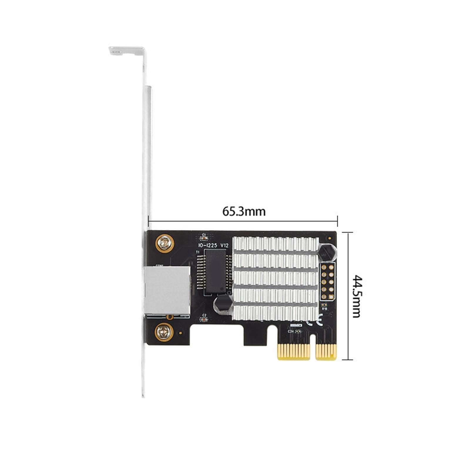 Single LAN Ports 2.5G Gigabit PCIe Ethernet Card for I225 Chips