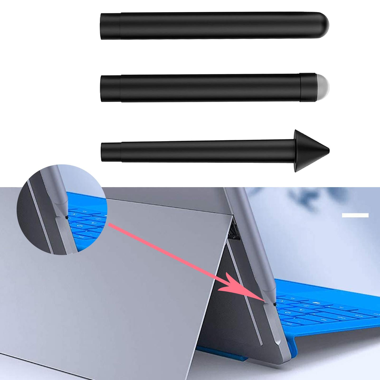 3Pcs Stylus Pen Tips HB 2H H for Surface Pro 4 5 6 7 Prox Book Go Studio