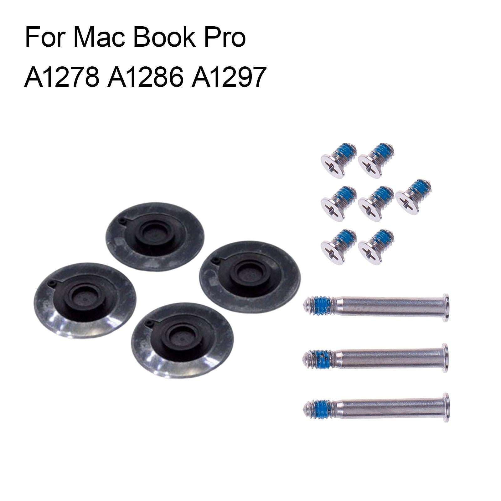 4Pcs Bottom Rubber Feet with Screws Set for MacBook Pro A1278 A1286 A1297