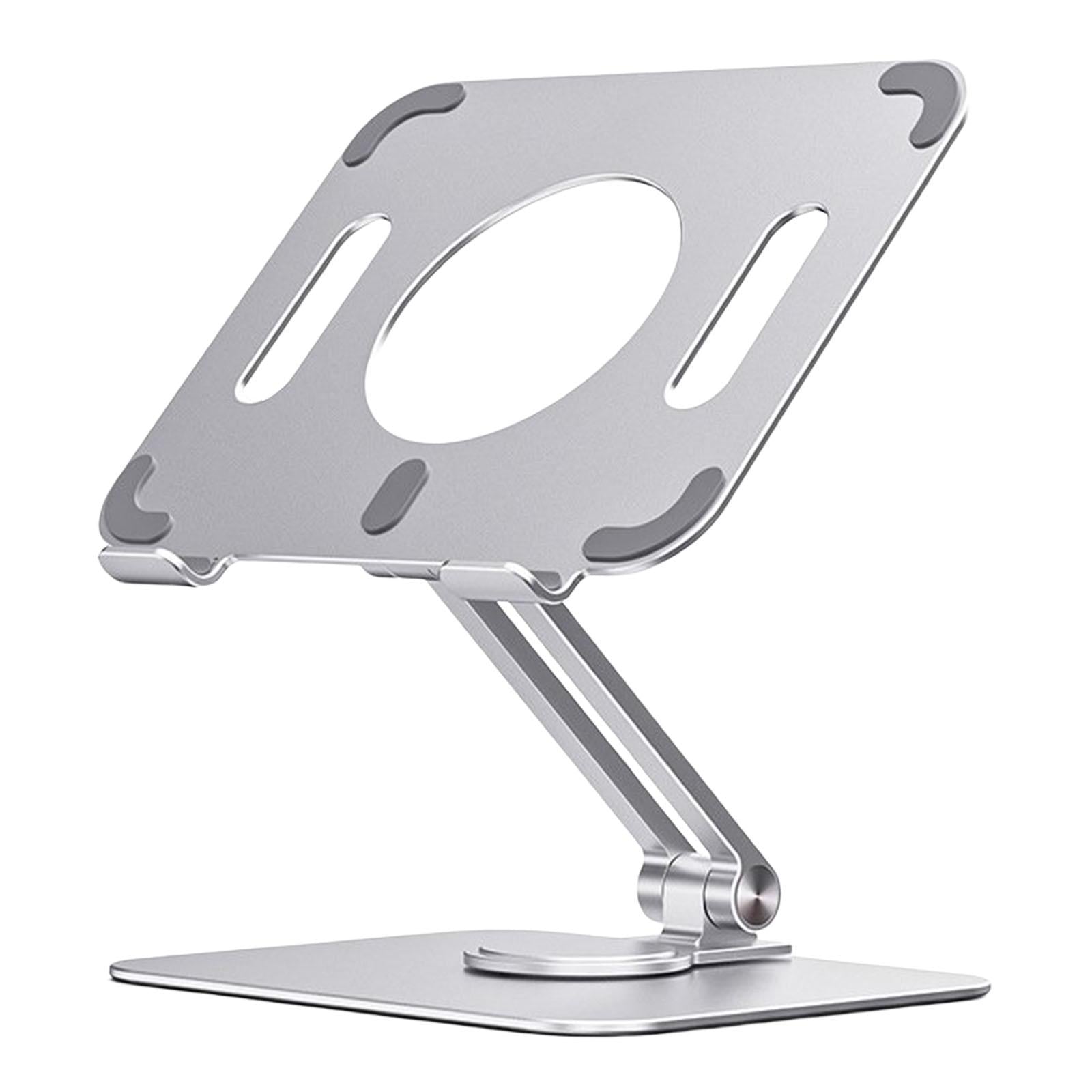 Tablet Stand 360 Rotating Holder Mount Desk for iPad Online Class Silver