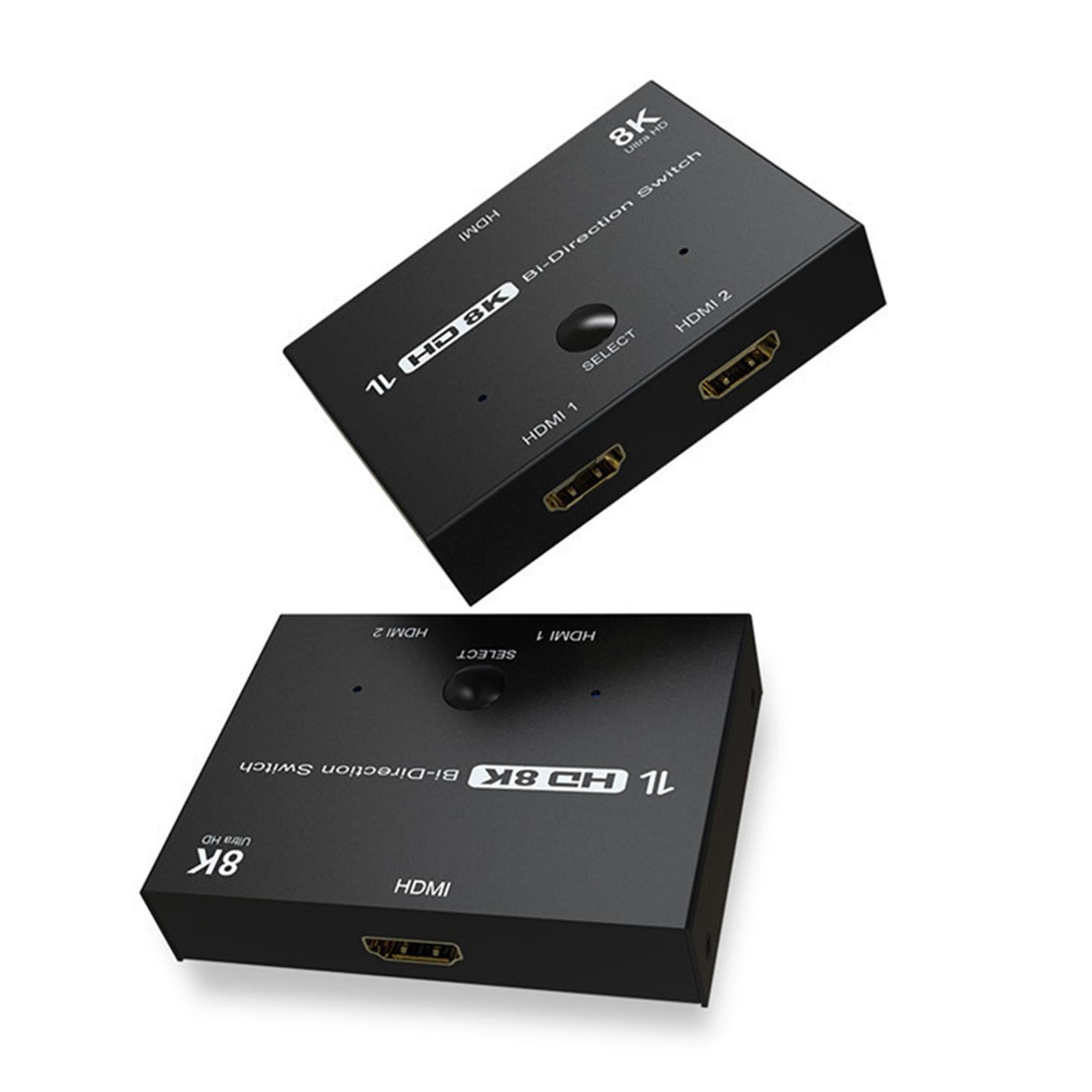 HDMI 2.1 BI-Directional Switch Splitter 2x1 out/1x 2 out 8K@60Hz 4K@120Hz