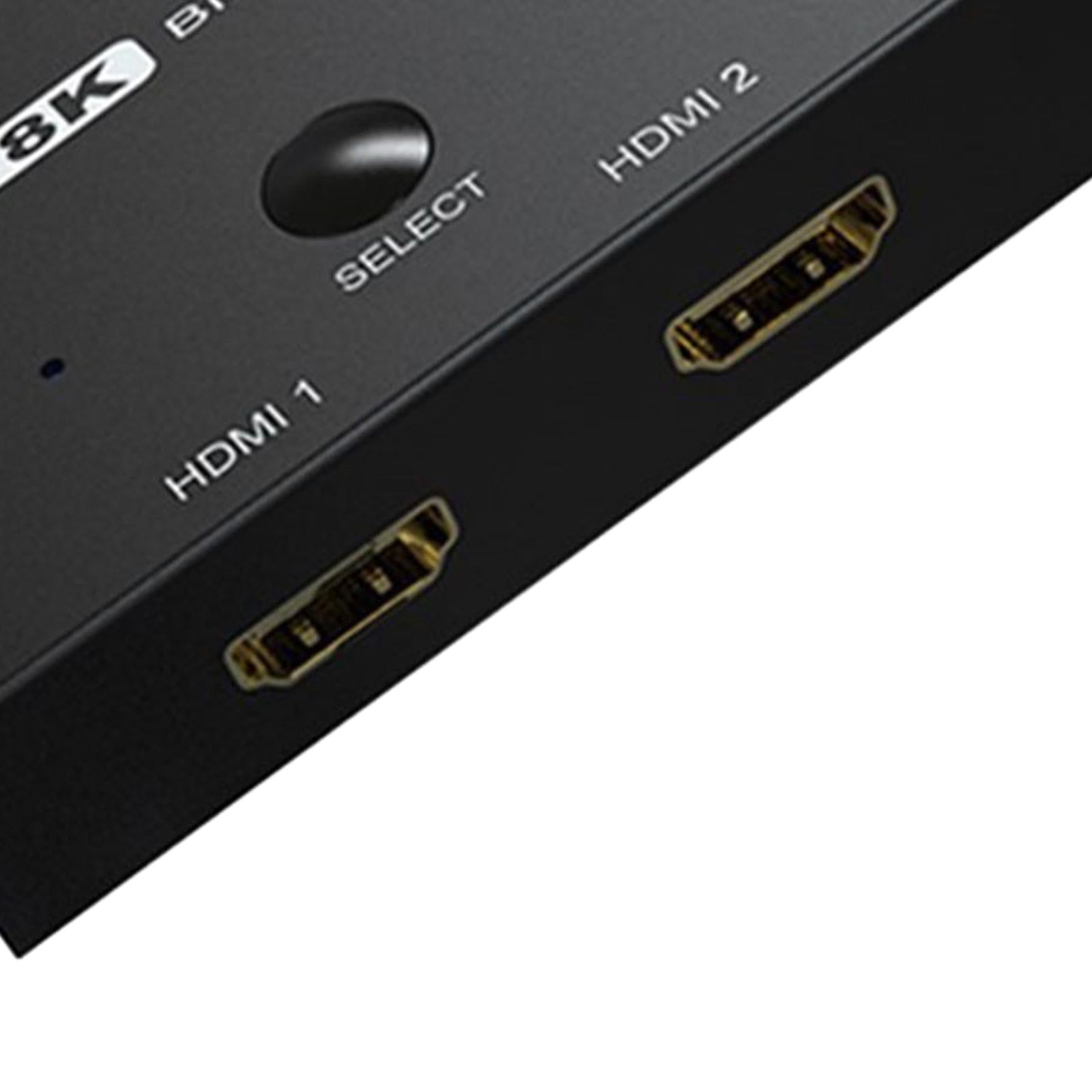 HDMI 2.1 BI-Directional Switch Splitter 2x1 out/1x 2 out 8K@60Hz 4K@120Hz