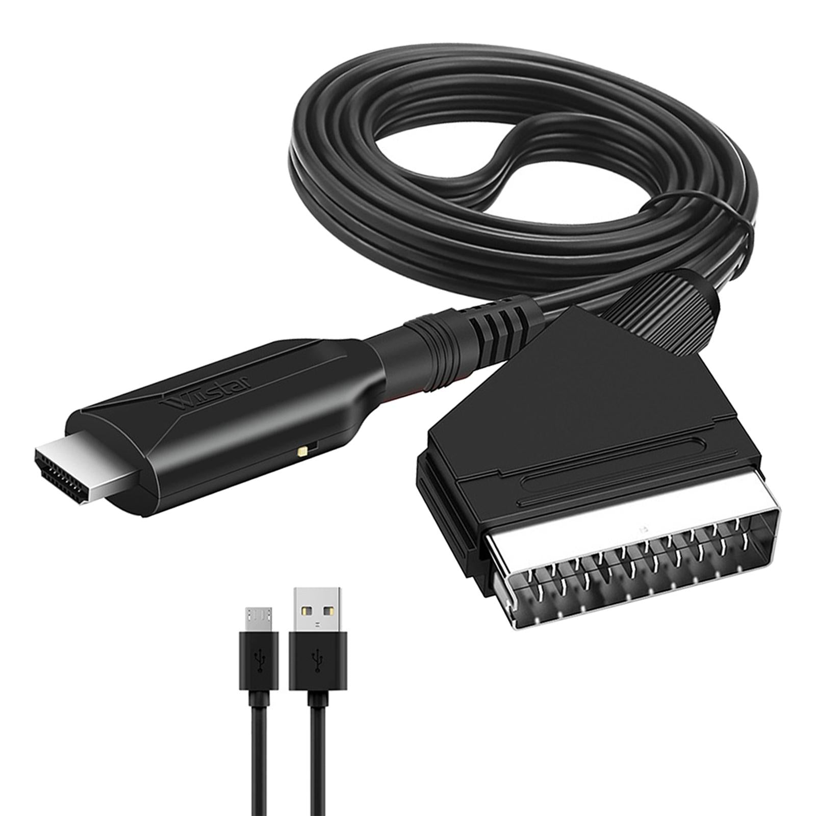 SCART to HDMI Converter Cable Flexible 1080P/720P 1M Length for TV DVD