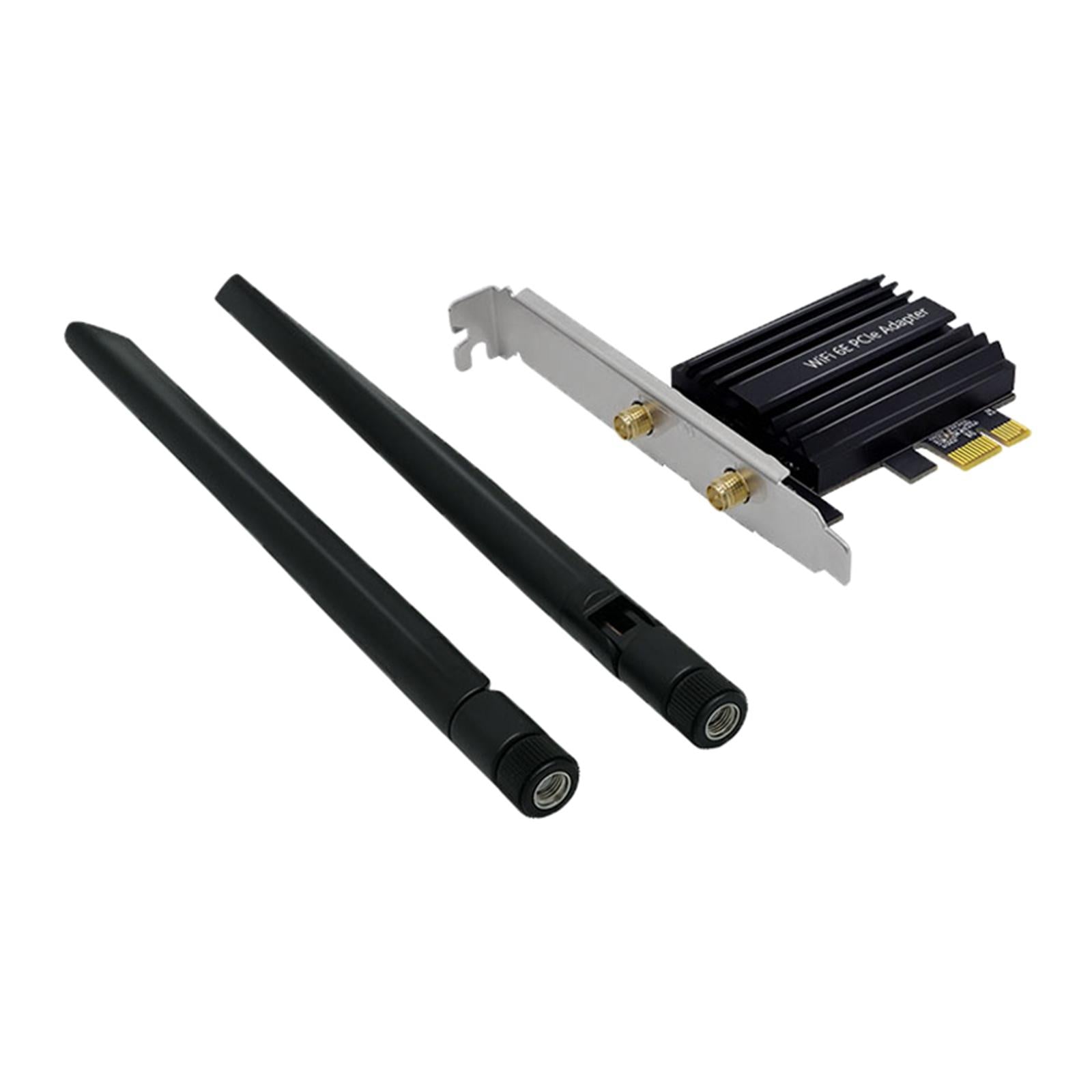 PCIe WiFi 6E Card Low Latency 6GHz/5GHz/2.4GHz Bluetooth 5.2 for Desktop