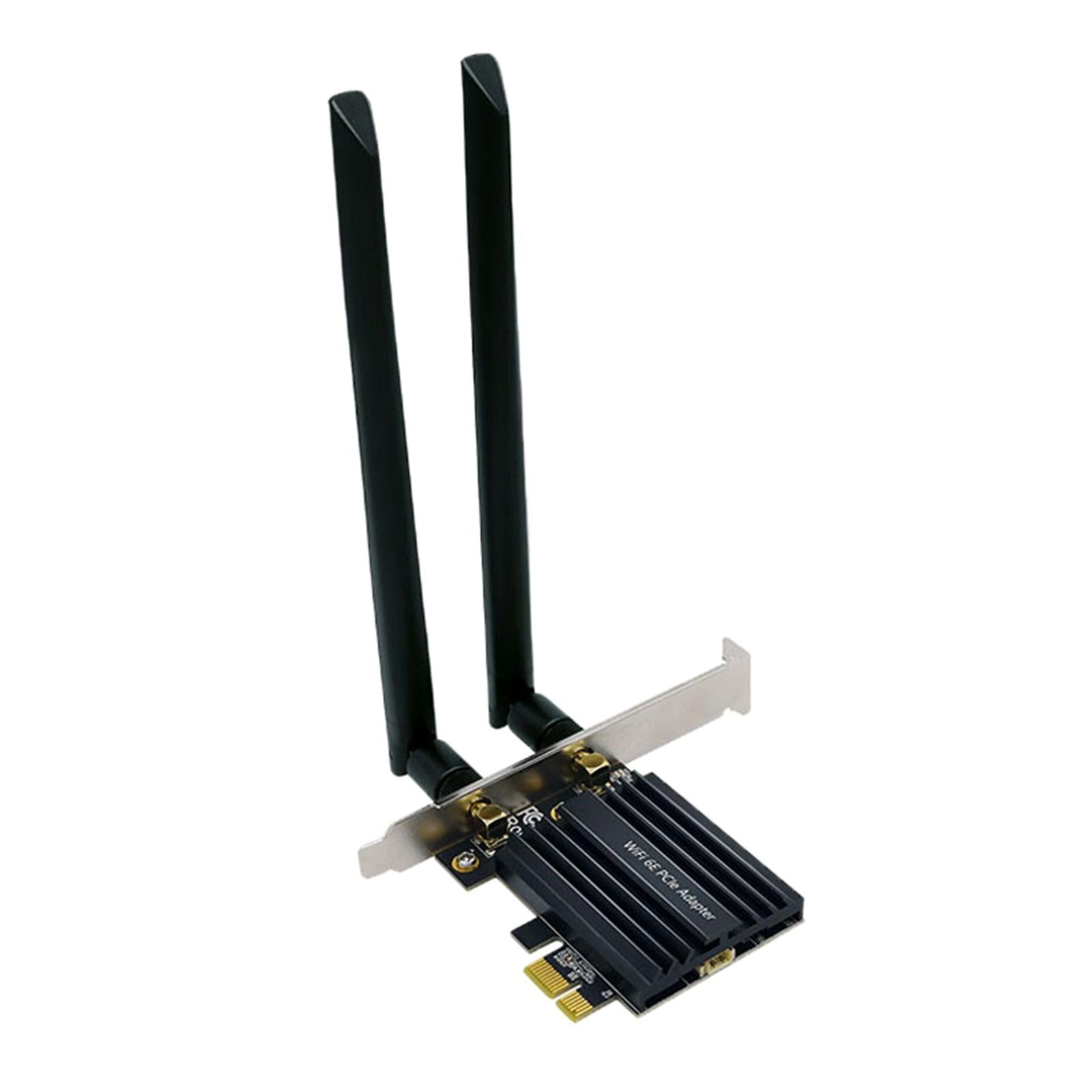 PCIe WiFi 6E Card Low Latency 6GHz/5GHz/2.4GHz Bluetooth 5.2 for Desktop