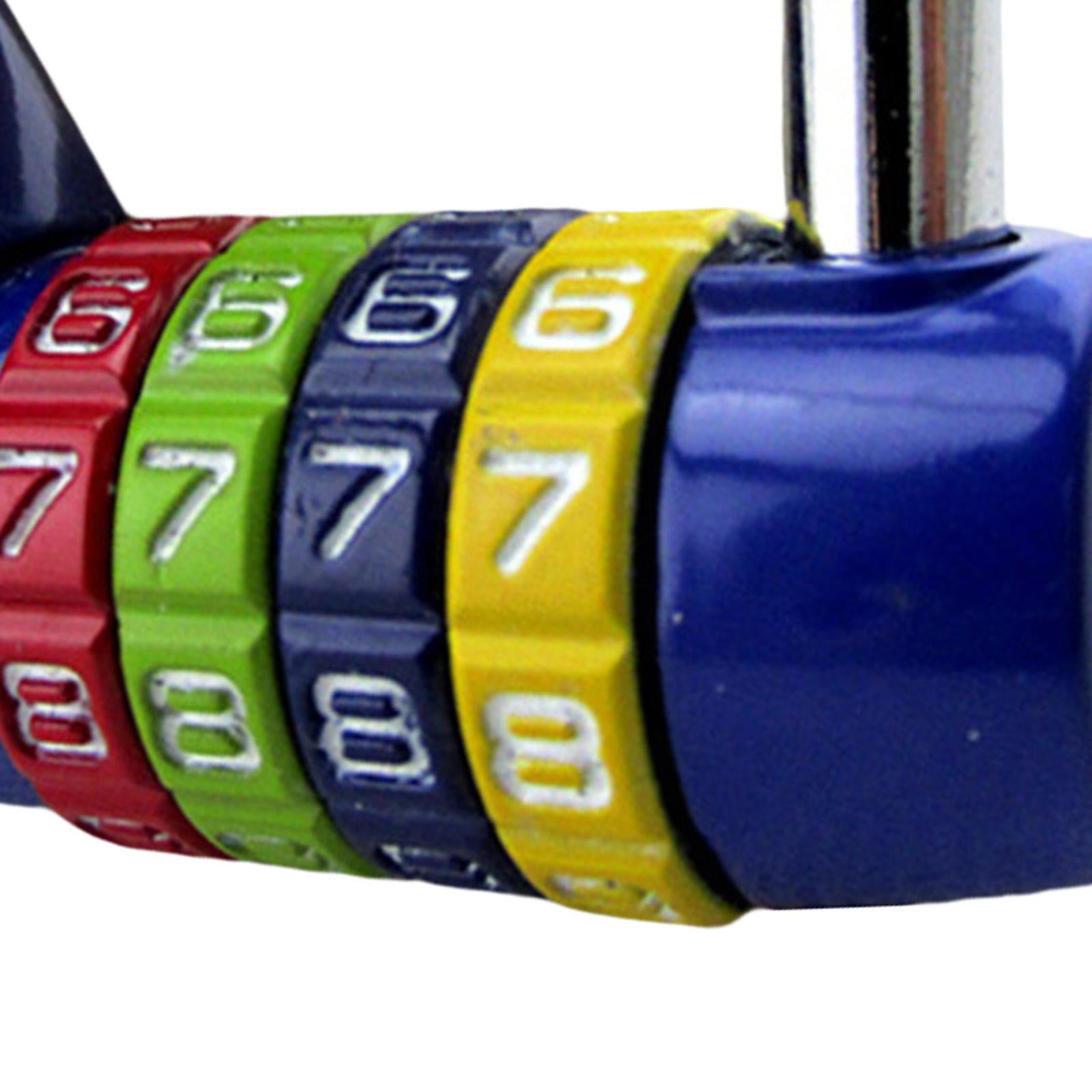 Waterproof 4 Digit Combination Safe Padlock Number Lock Gym Locker Blue