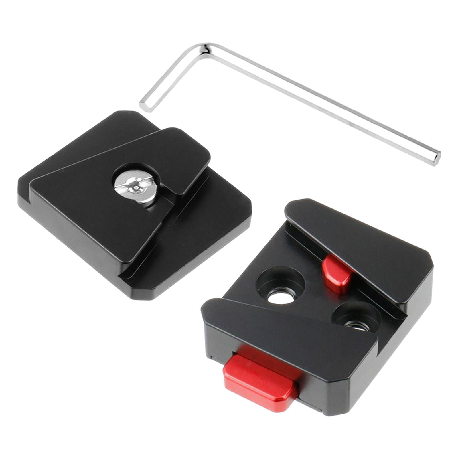 V Mount Quick Release Plate Portable with 1/4 inch Threaded Holes for Camera