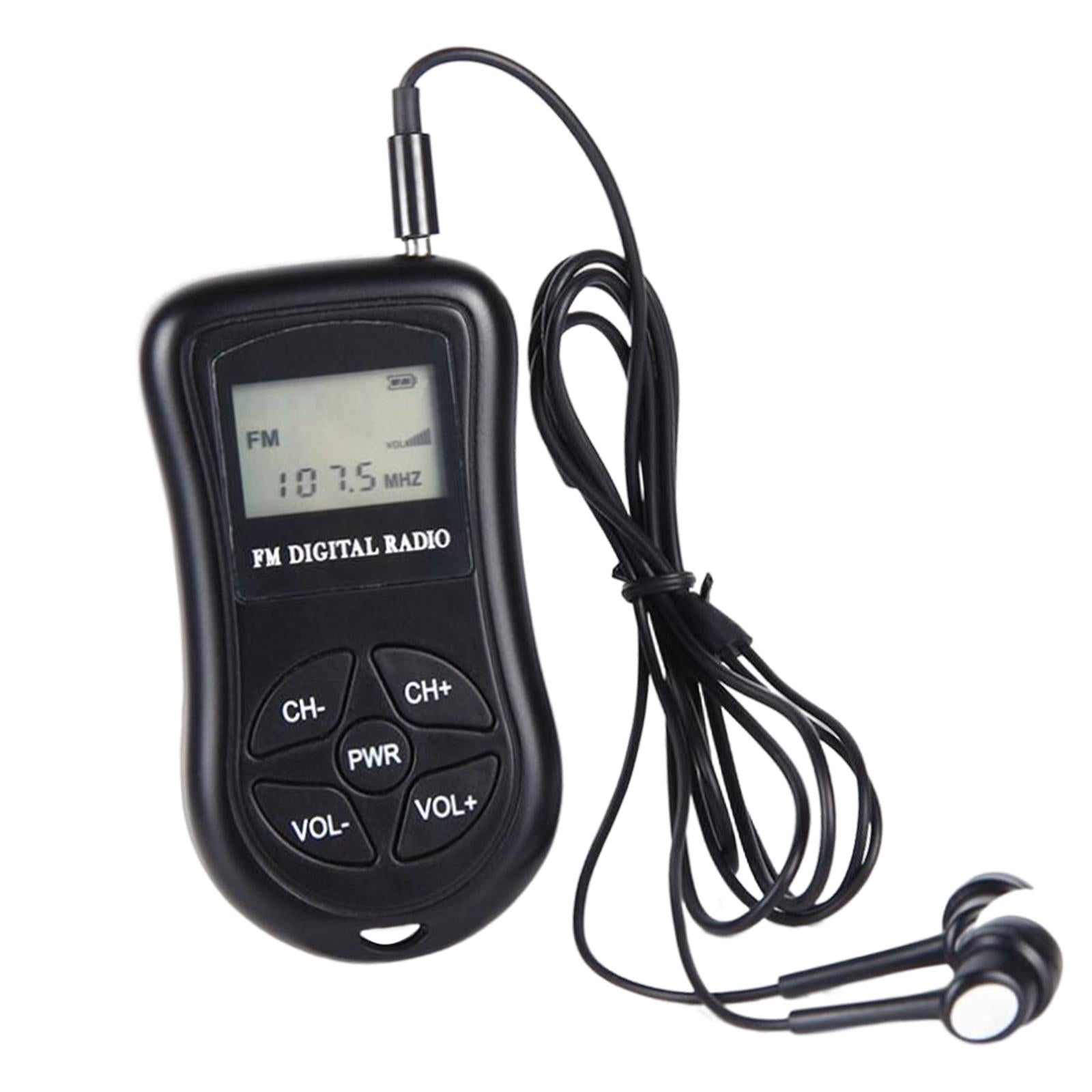 FM Portable Pocket Radio Conference Receiver Battery Operated for Jogging