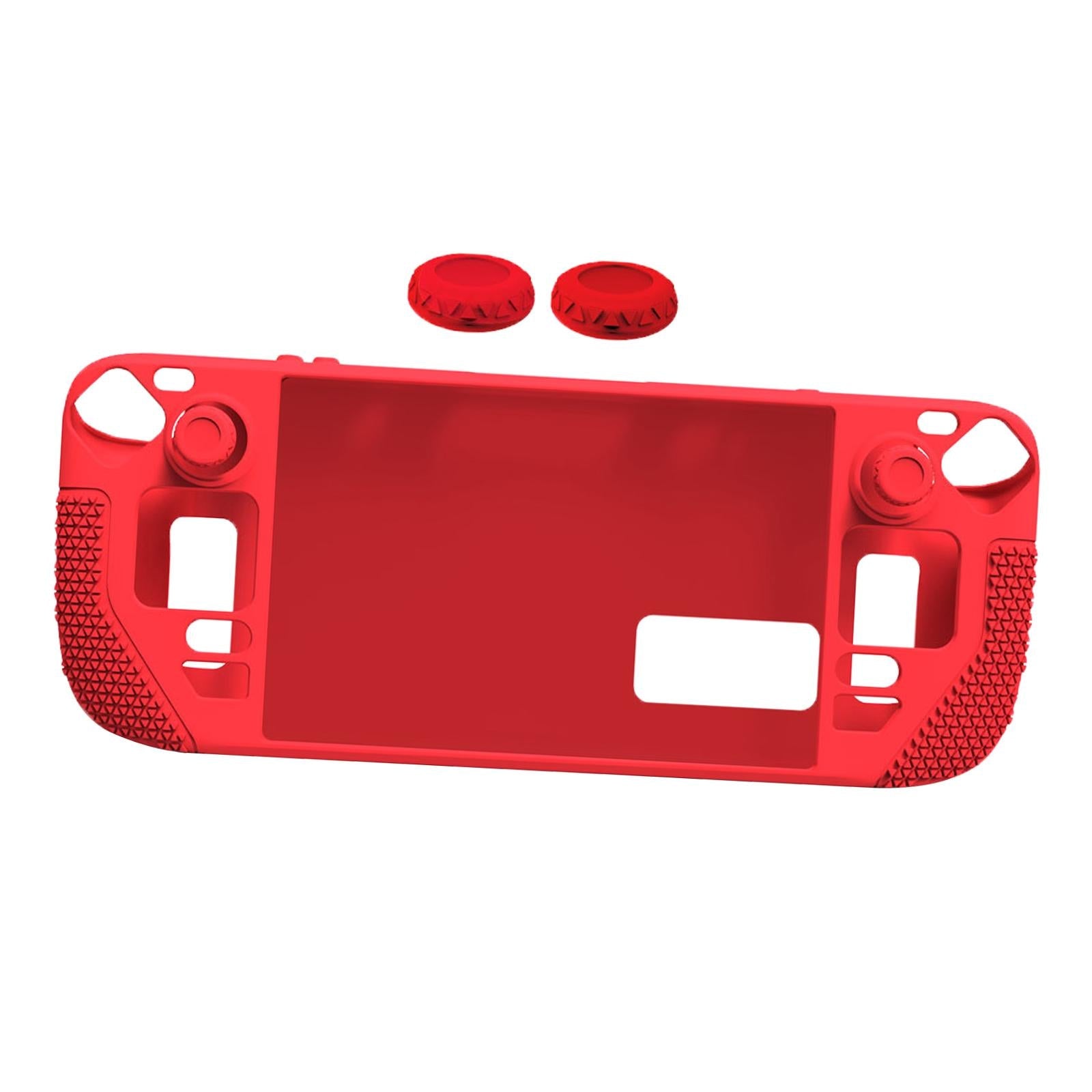 Case for Steam Deck Console Protective Soft Thin Silicone Full Cover Red