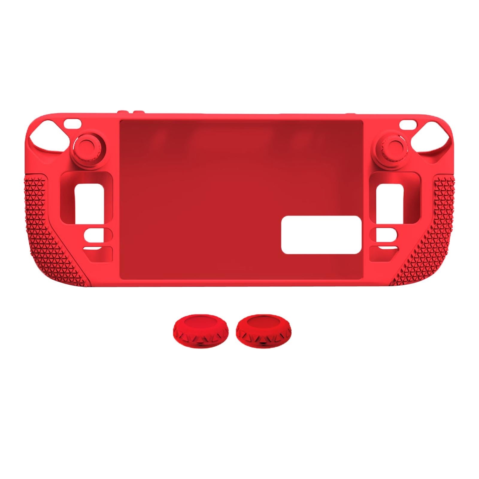 Case for Steam Deck Console Protective Soft Thin Silicone Full Cover Red